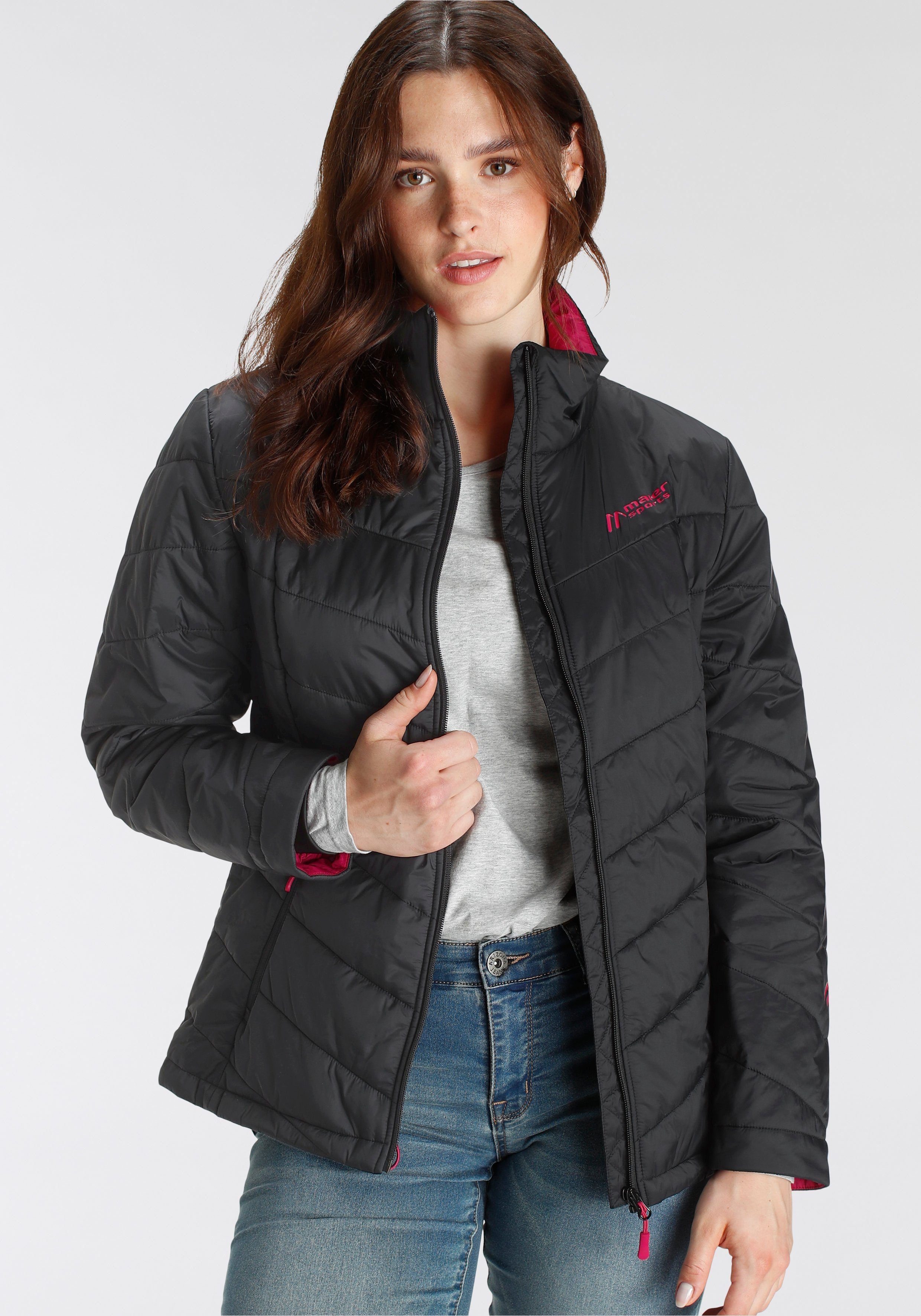 Maier Sports Gewatteerde jas m-loft dames