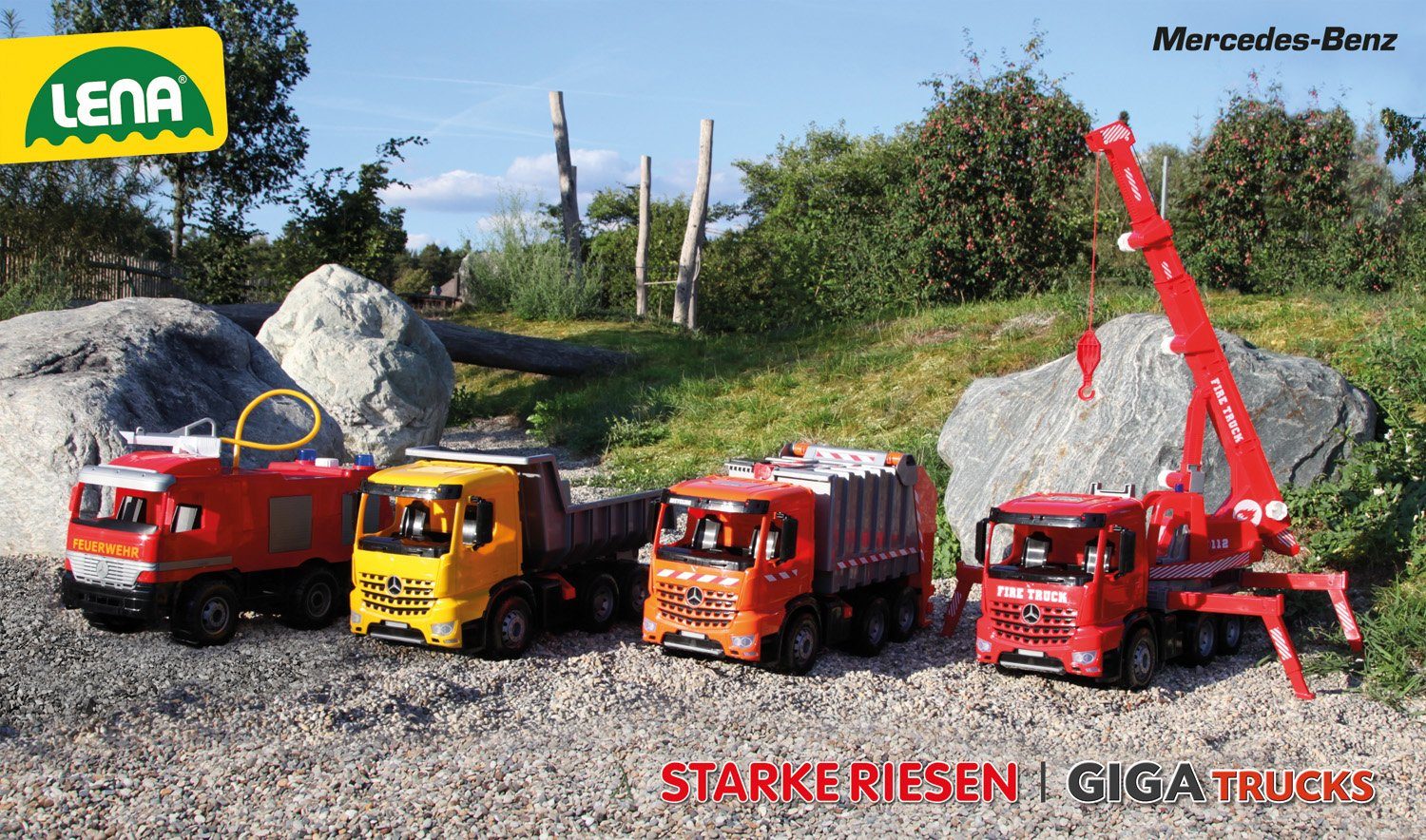 Lena® Speelgoed vrachtwagen Giga Trucks, Arocs kiepwagen