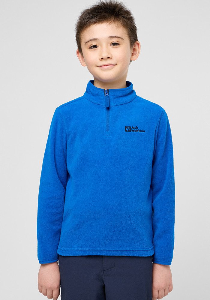 Jack Wolfskin Taunus Halfzip Kids Fleece trui Kinderen 140 crisp cobalt crisp cobalt