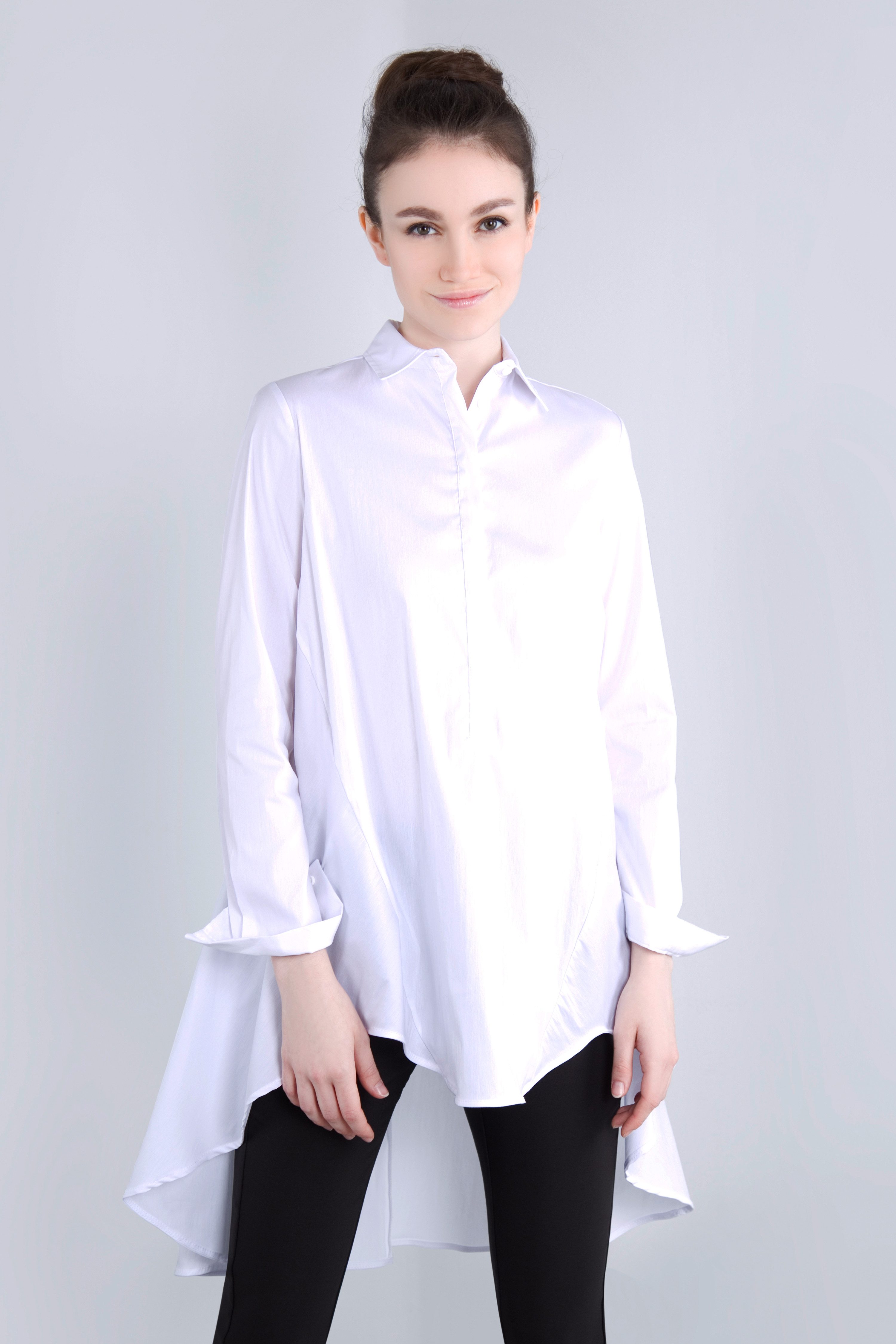 IMPERIAL Lange blouse IMP-C ED3ABF klokkend, lang model