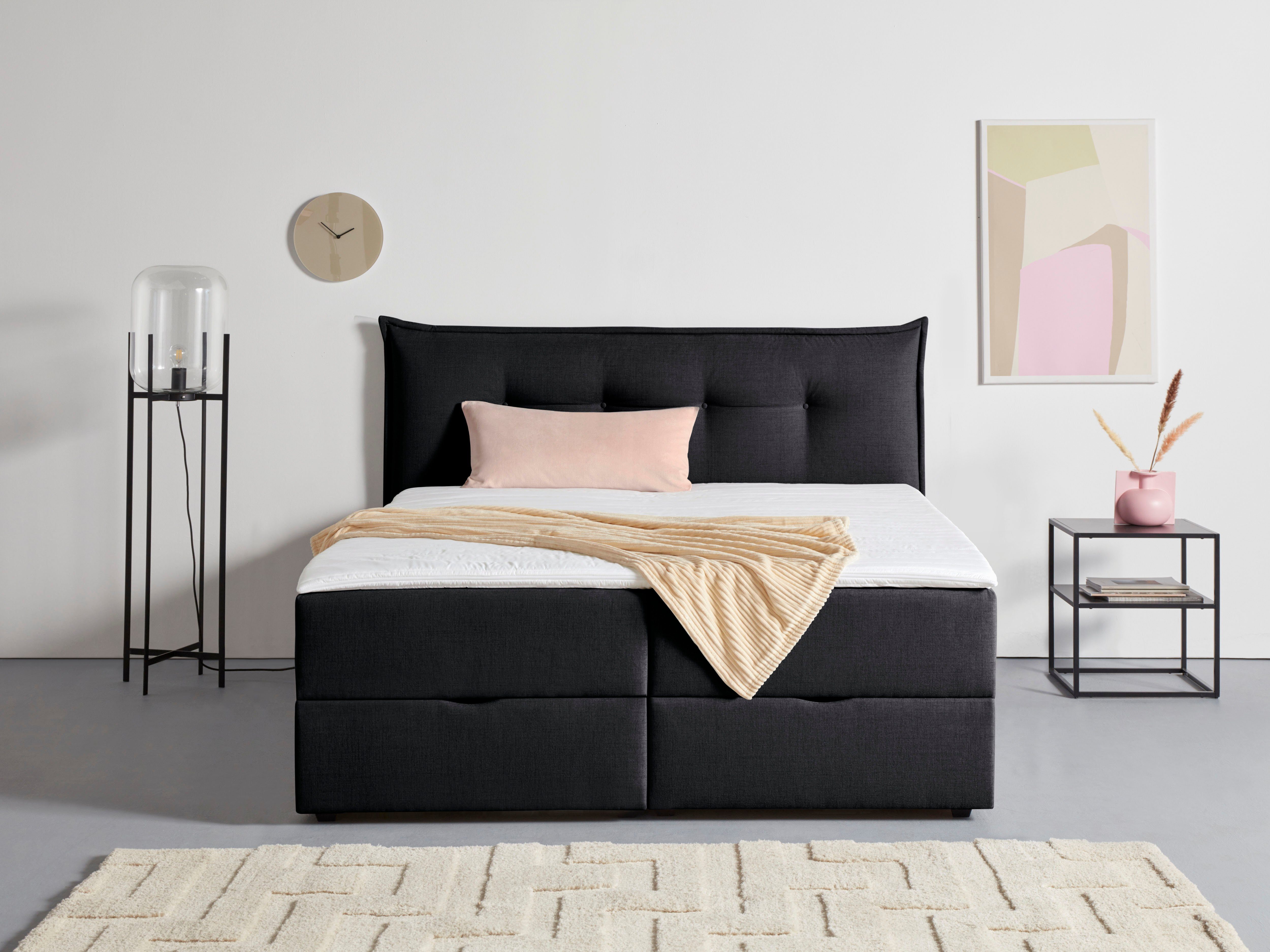 Andas Boxspring Lichtgewicht inclusief bedkist & topmatras, in 4 breedten en 2 hardheden