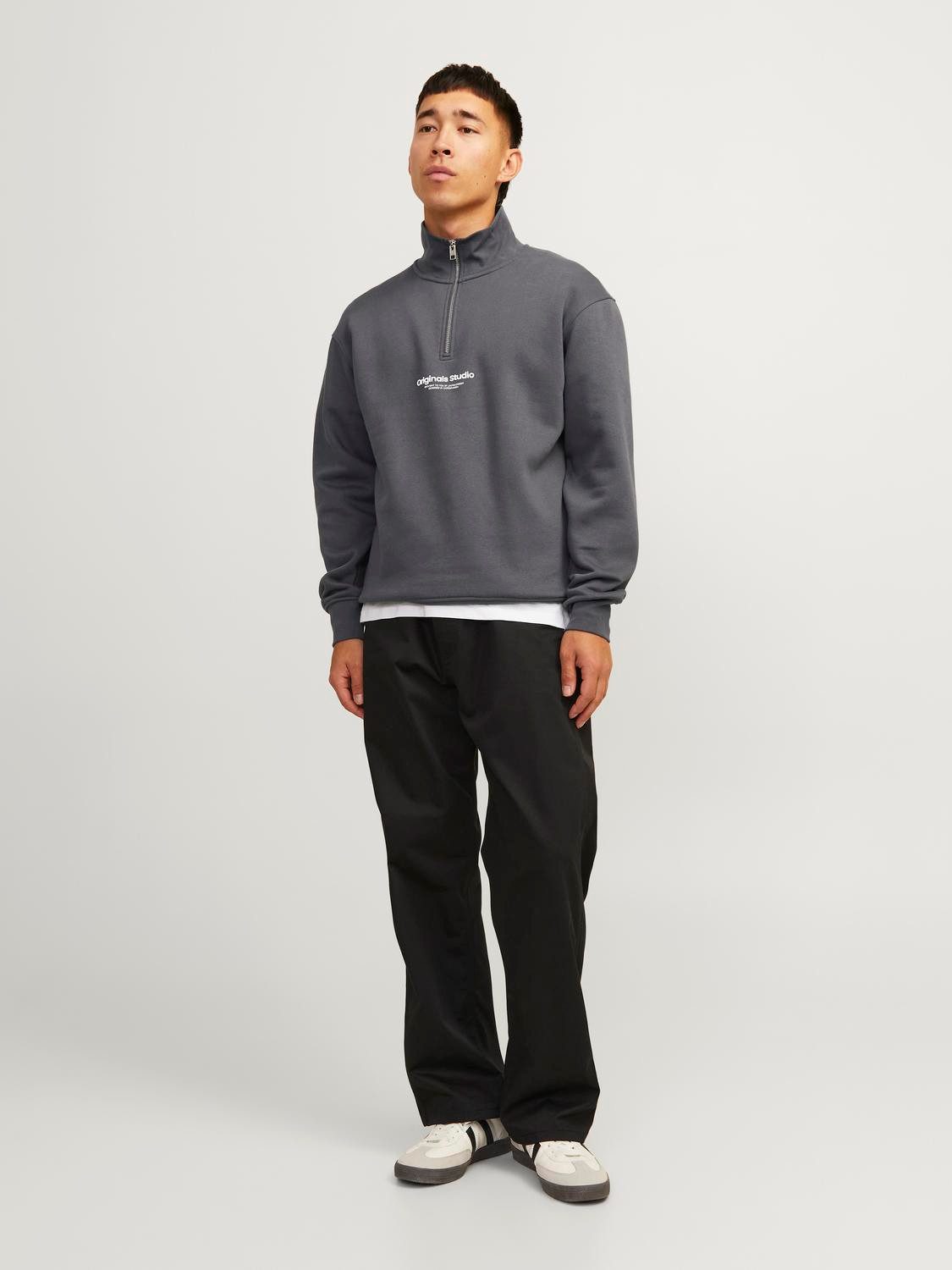 Jack & Jones Sweatshirt JORVESTERBRO SWEAT QUARTER ZIP HN NOOS