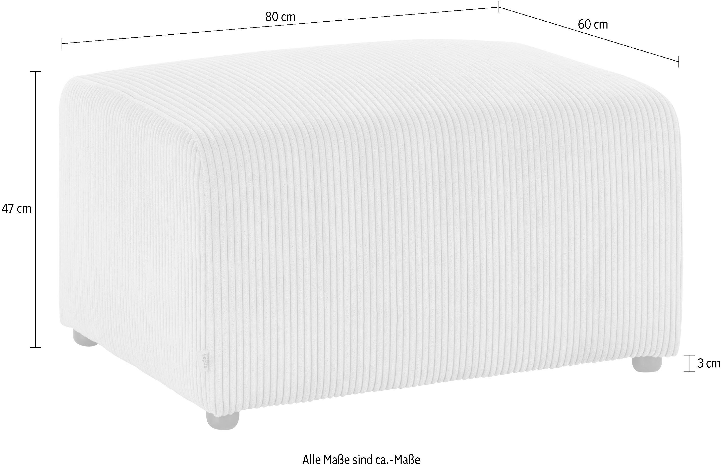 andas Hocker Alesund op zichzelf of deel van de modulaire bank