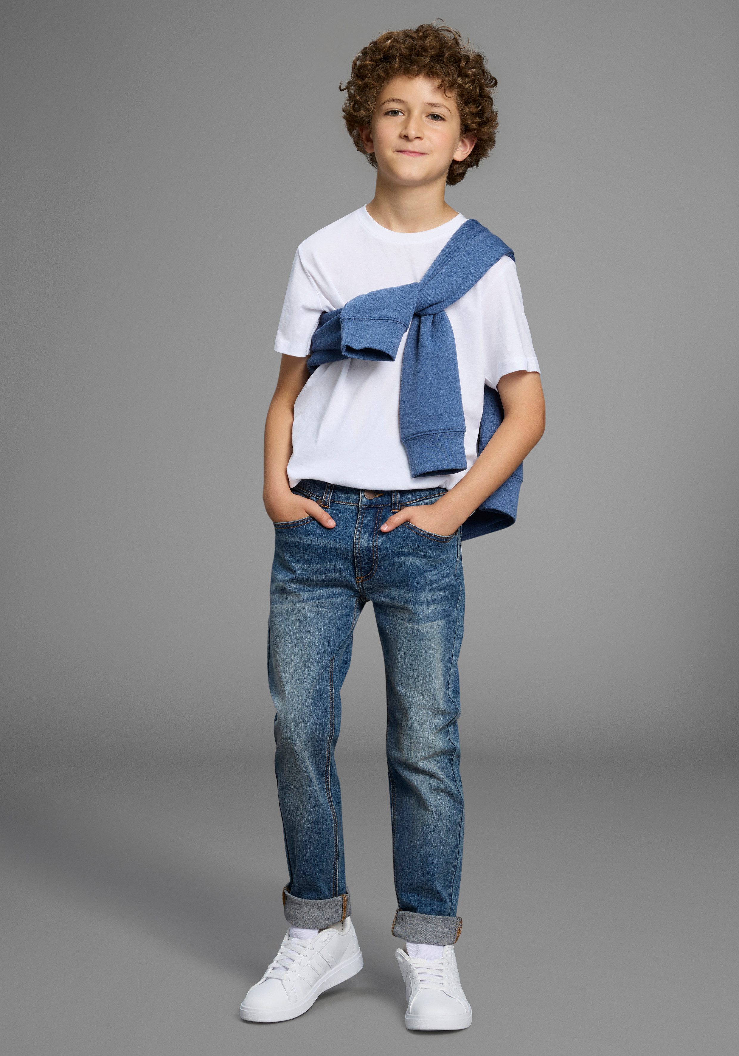 KIDSWORLD Straight jeans Rechte stretchjeans