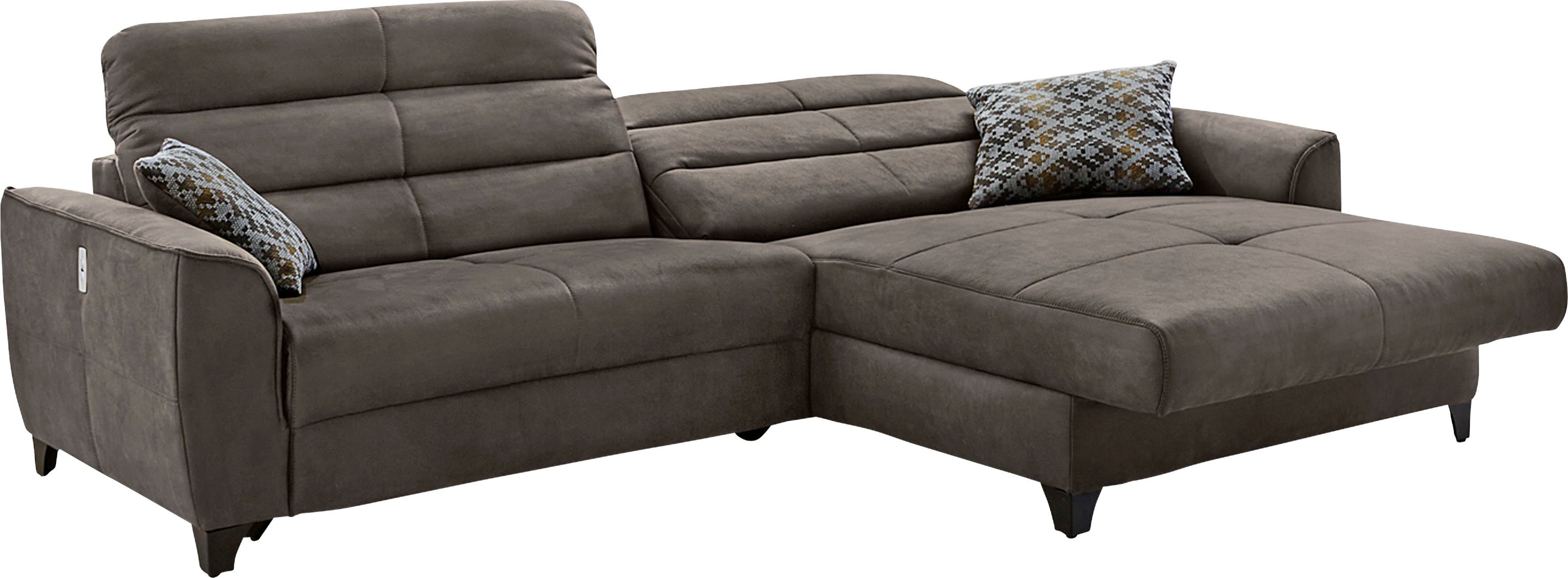 Jockenhöfer Gruppe Hoekbank Double One L-vorm met 2 x 120 cm brede, elektrisch verstelbare relaxfuncties