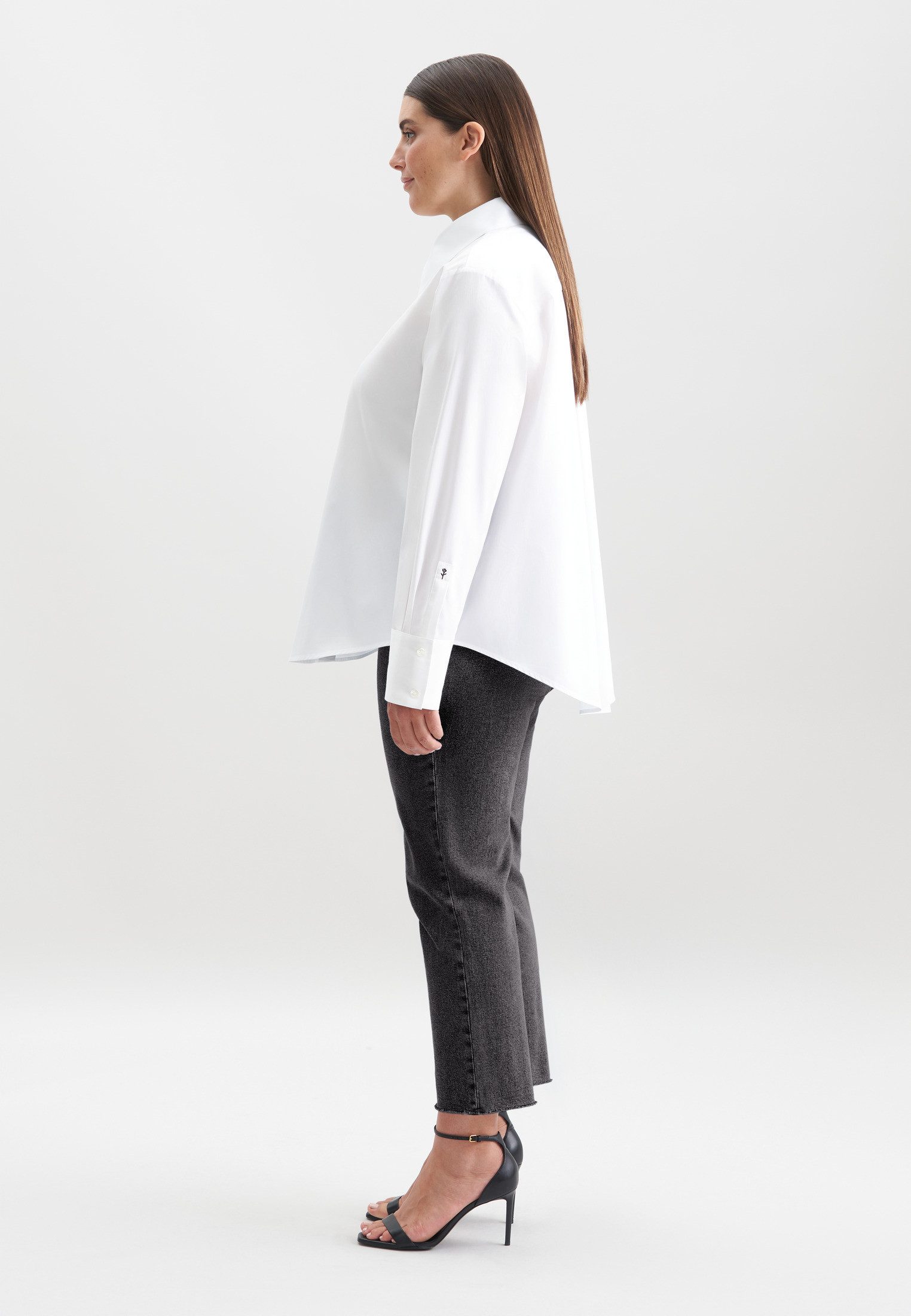 seidensticker Overhemdblouse Zwarte roos