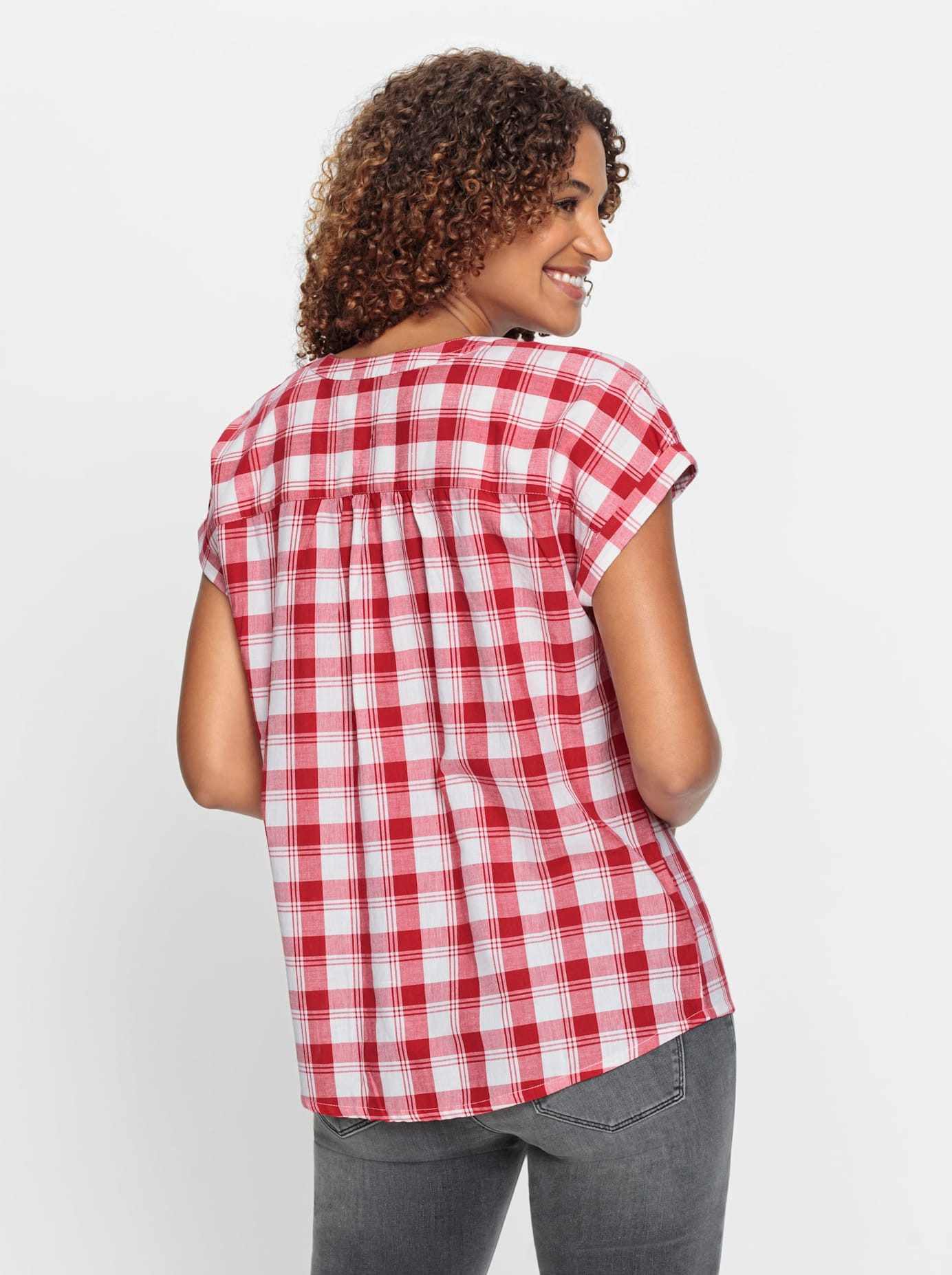 Casual Looks Geruite blouse