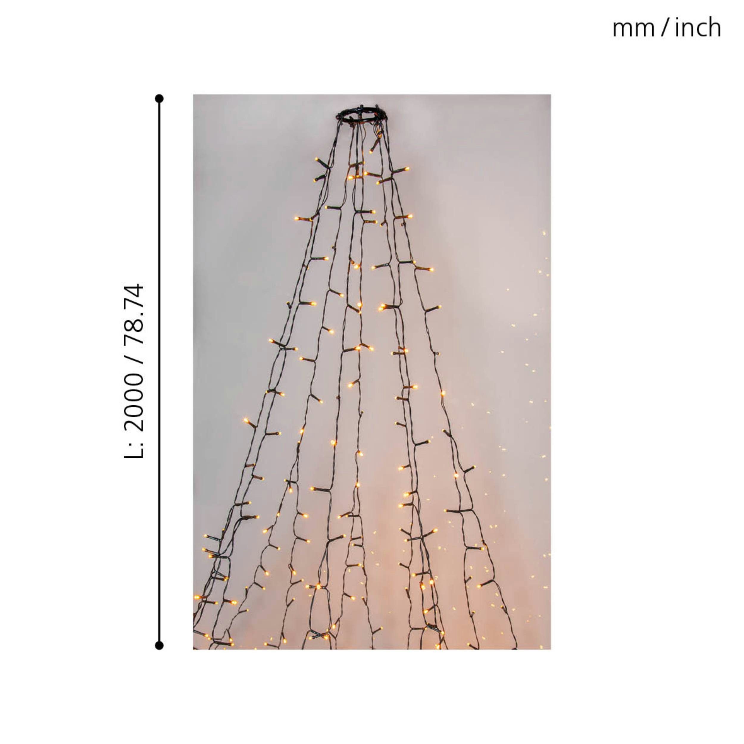 EGLO Led-lichtsnoer GOLDEN WARM WHITE - kerstdecoratie - verlichting - winterdecoratie (1 stuk)