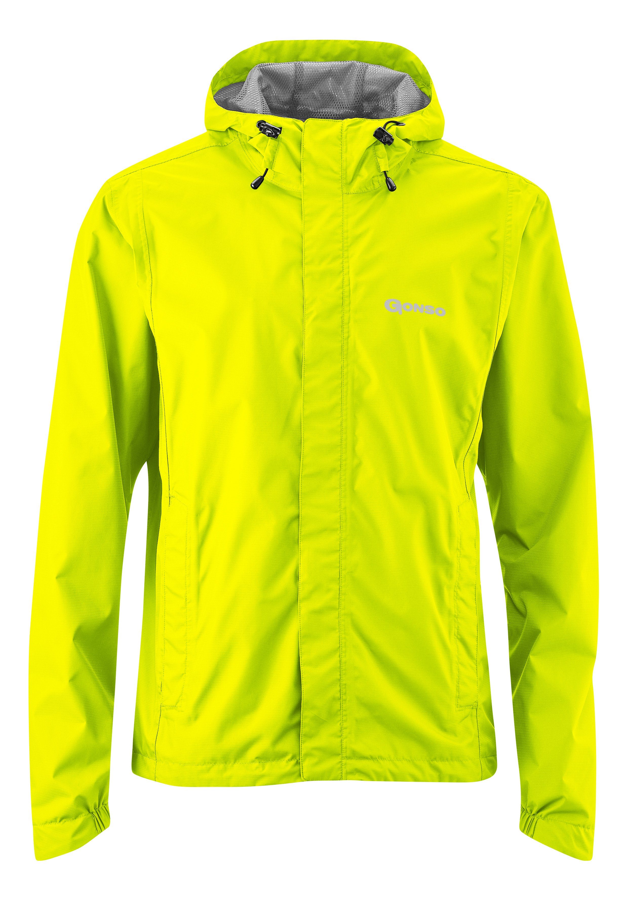 Gonso Fietsjack SAVE LIGHT Herenregenjack wind- en waterdicht, fietsjack met capuchon