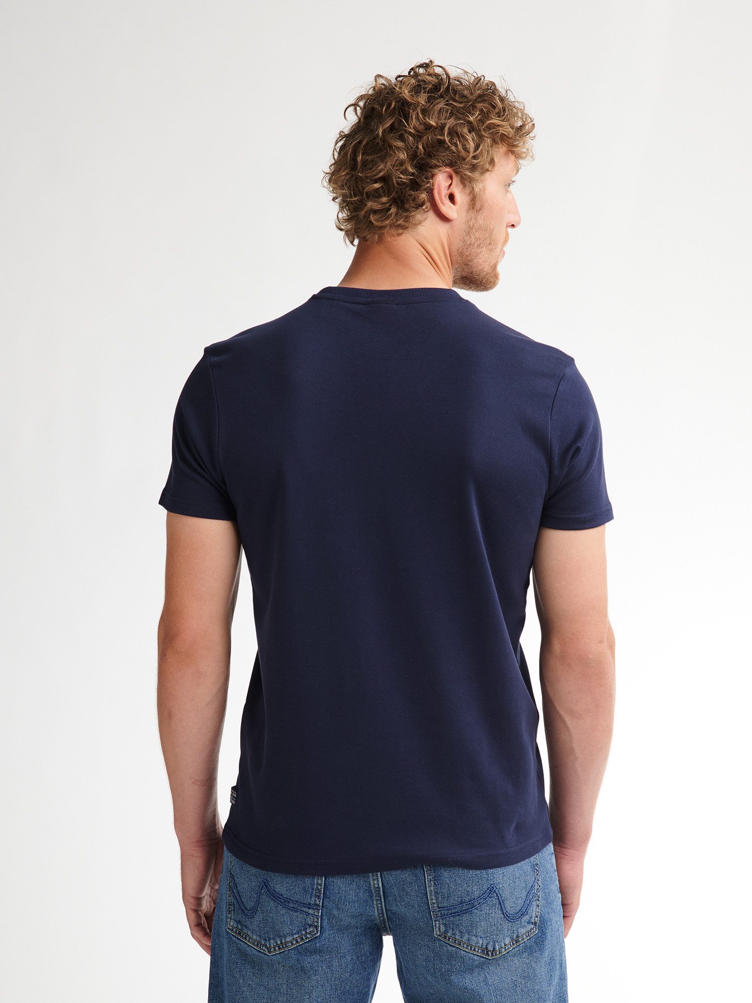 Petrol Industries T-shirt met logo-opschrift