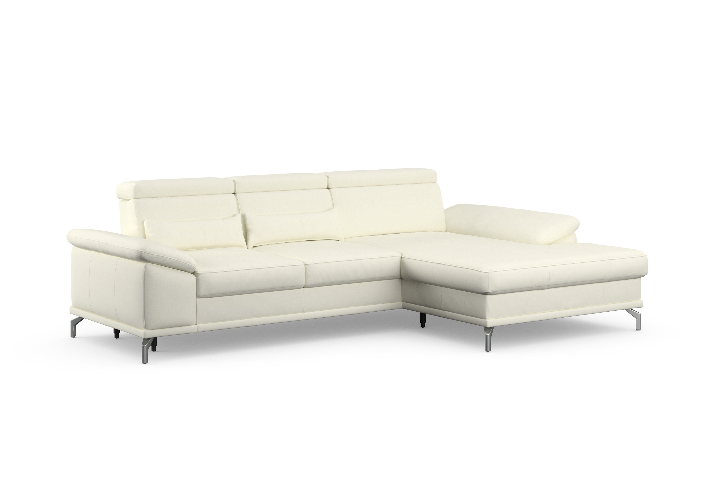 sit&more Hoekbank Cabrio L-vorm, met zitdiepteverstelling, arm- en hoofdsteunverstelling