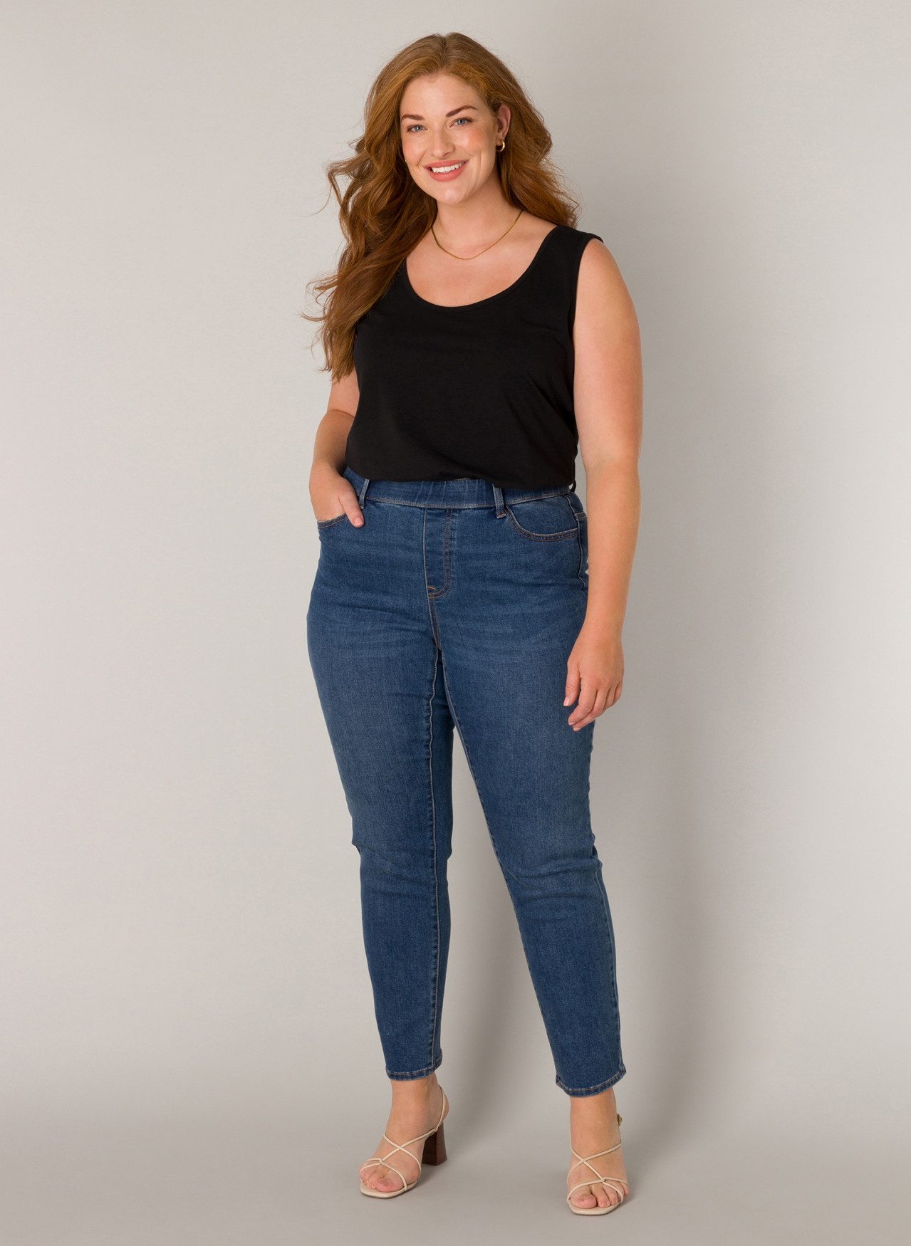Base Level Curvy Jeggings in grote maten