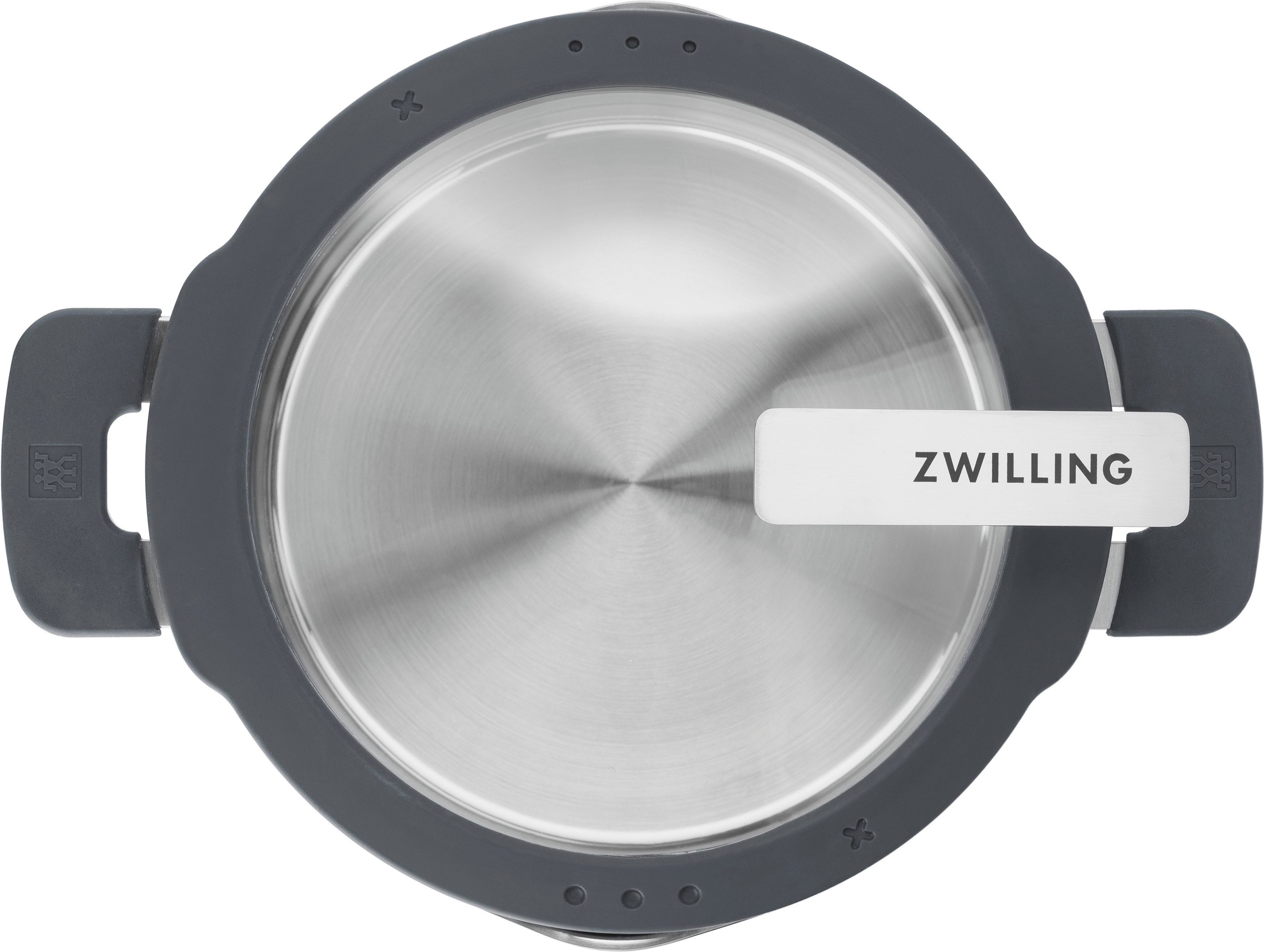 Zwilling Pannenset Simplify 18/10 roestvrij staal, geïntegreerd zeef in de deksel, inductie, 4-delig. (set)