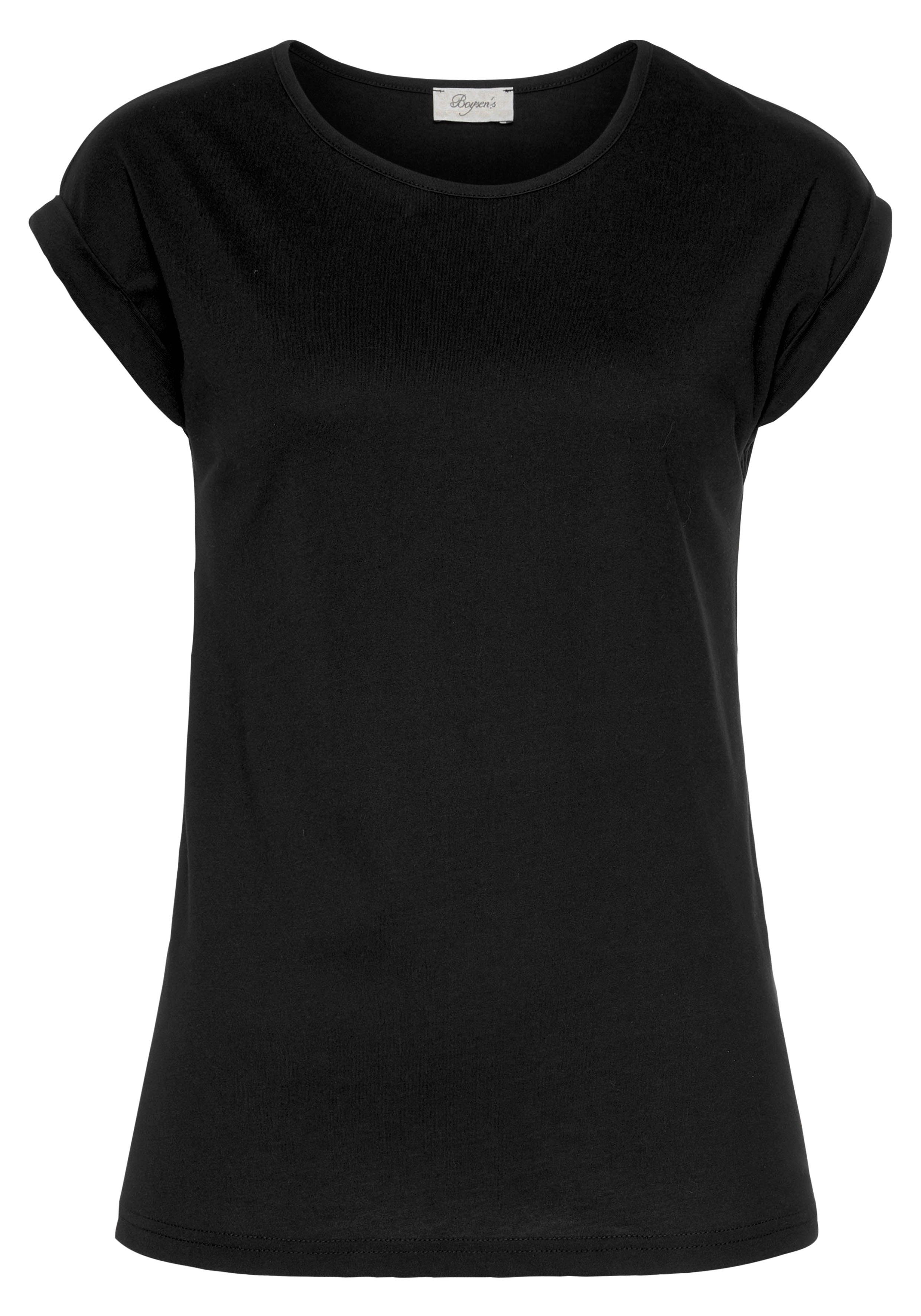 Boysen's T-shirt Korte mouwen, basic, ronde hals, voor vrije tijd en sport (set)