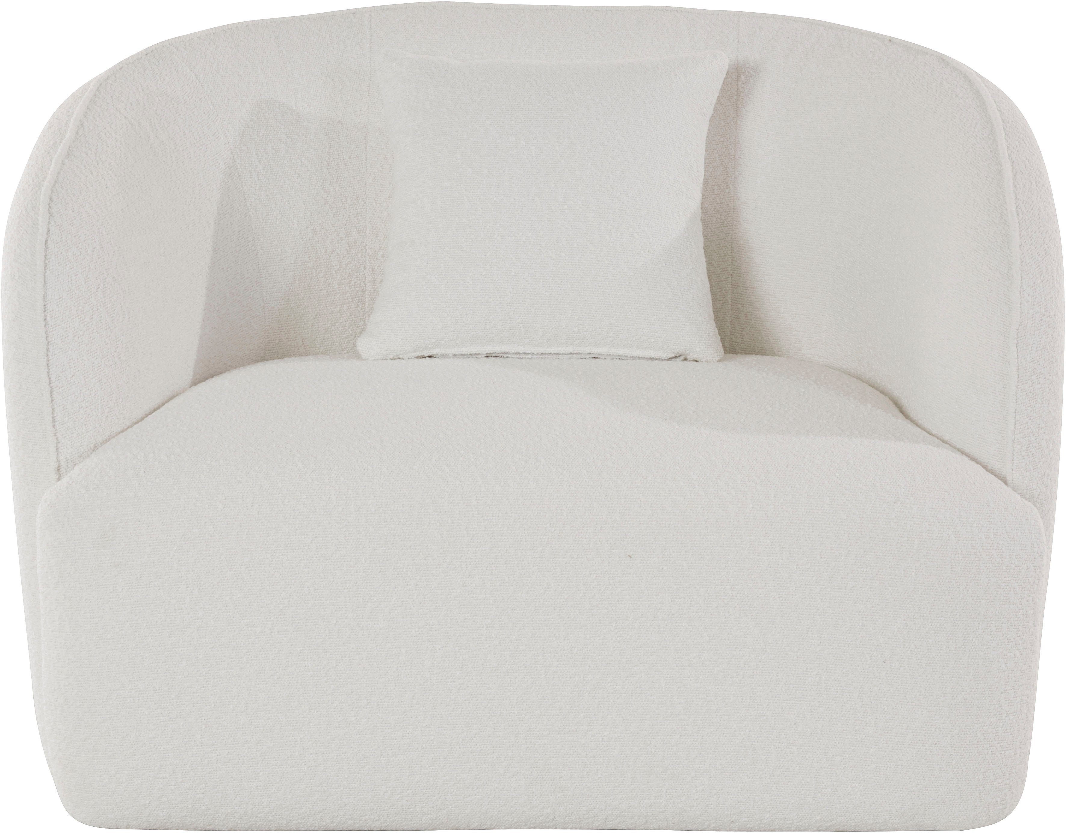 andas Fauteuil Kreukelzone ook met bouclé-bekleding