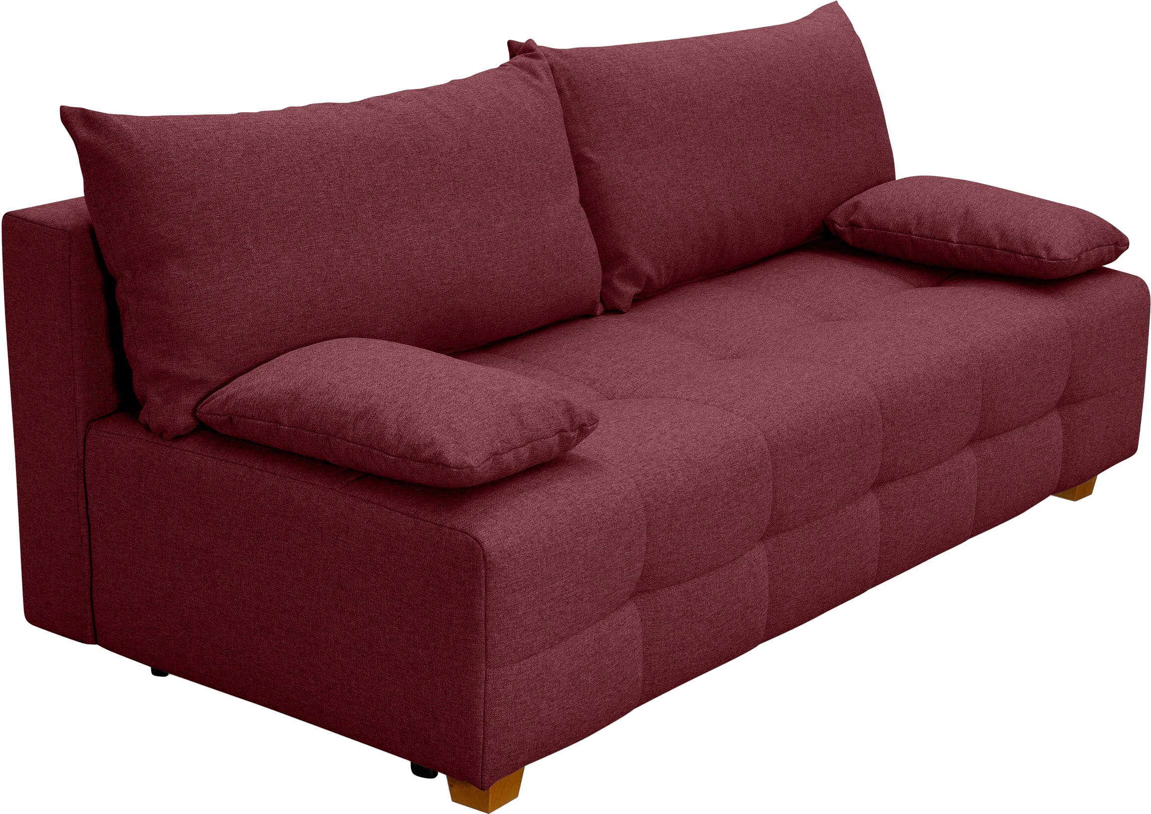 COLLECTION AB Slaapbank Bella Slaapbank, bedlade, bonellvering, rugkussen, armleuningkussen