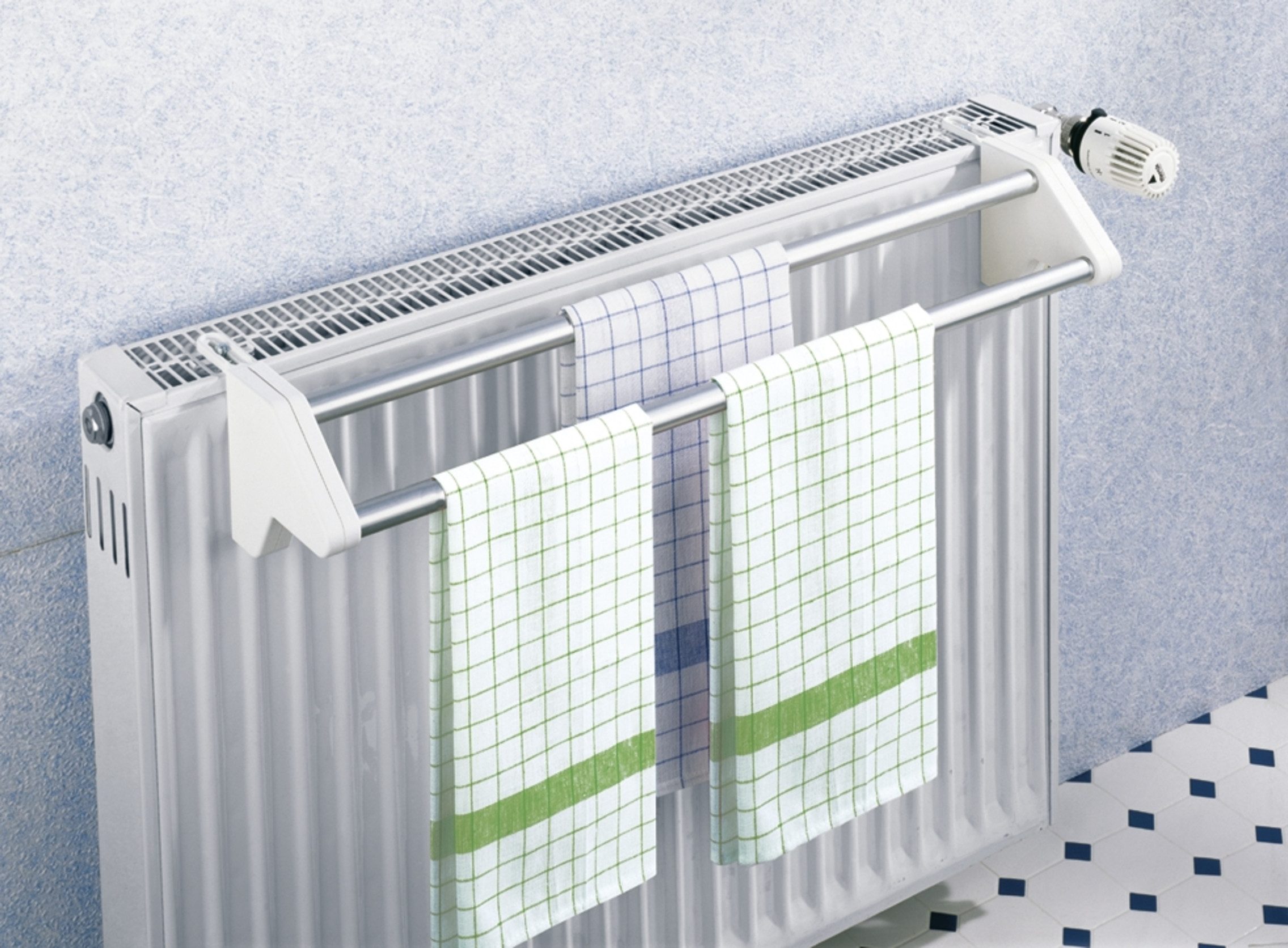 WENKO Radiator-wasrek Model Twin uitschuifbare wasdroger om aan deuren en radiatoren te hangen (1-delig)