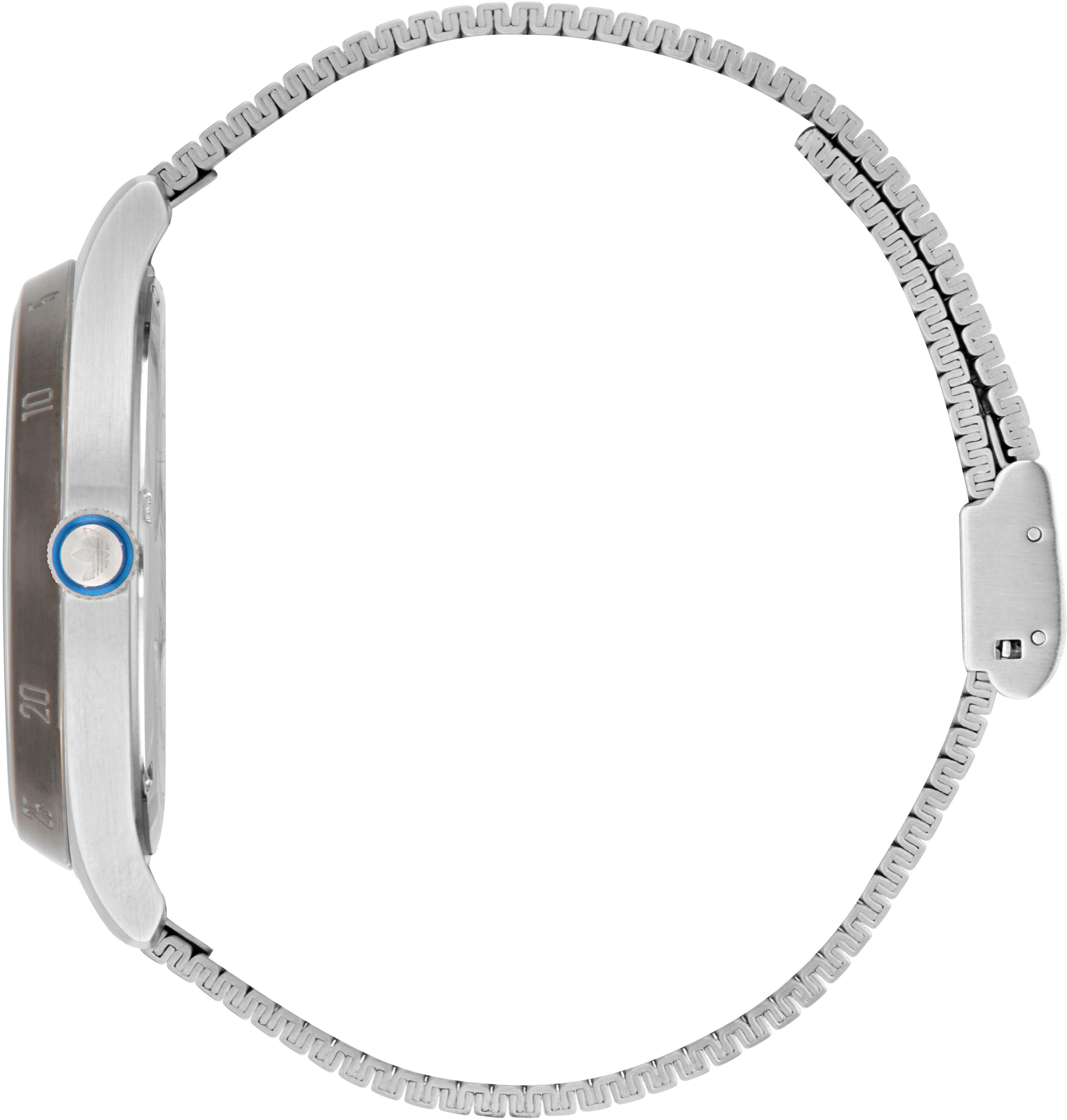adidas Originals Kwartshorloge CODE FOUR Polshorloge, dames, herenhorloge, unisex, analoog, roestvrijstalen band