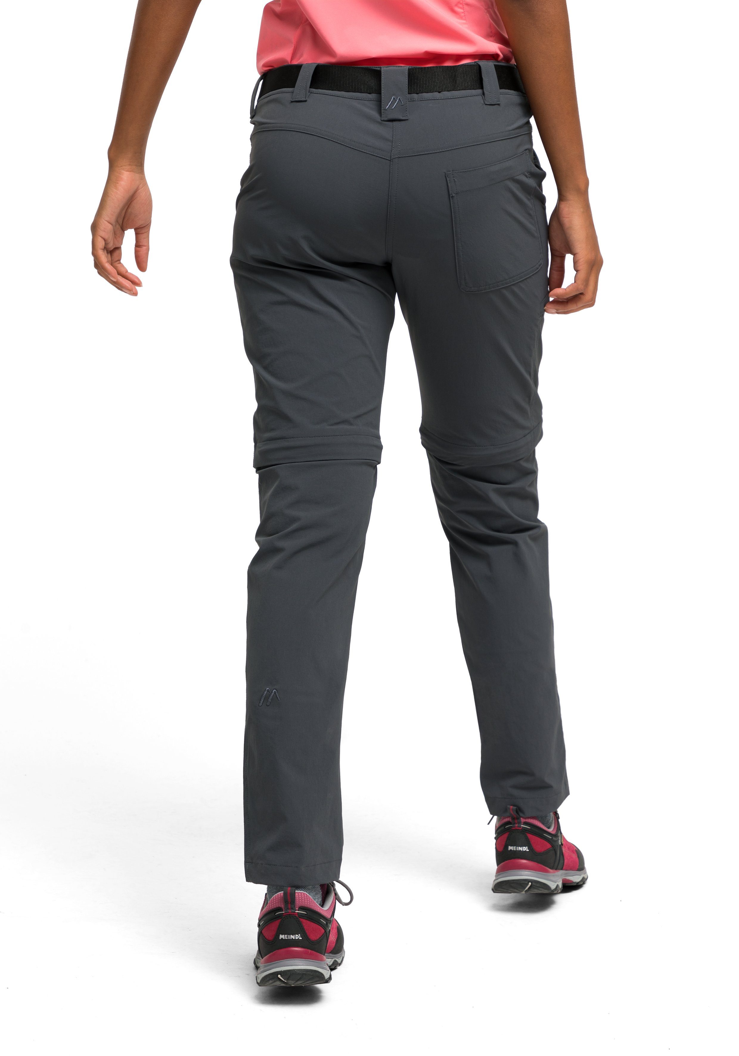 Maier Sports Functionele broek Inara slim zip Dames wandelbroek, zipp-off outdoorbroek, 4 zakken, slim fit