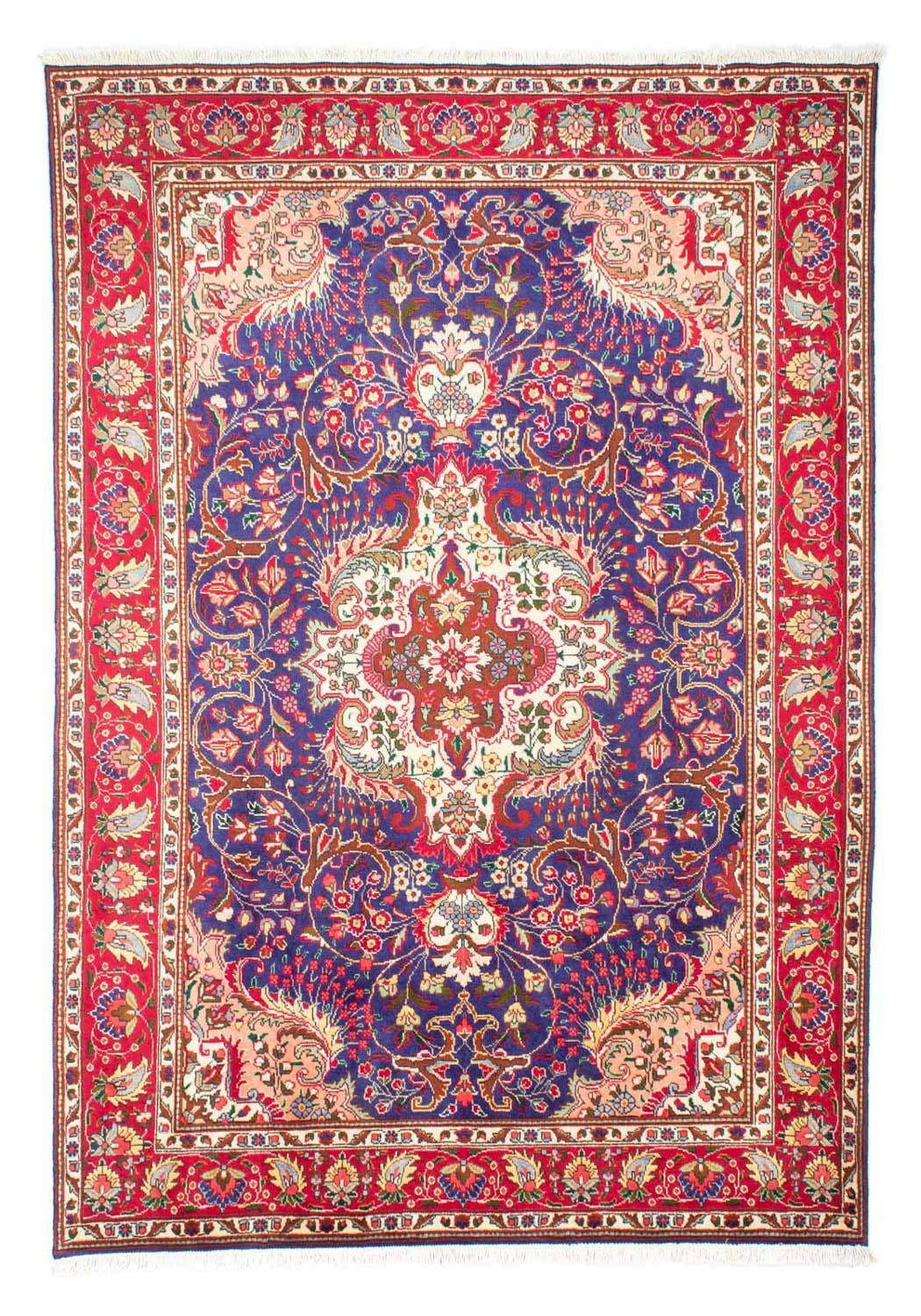 morgenland Wollen kleed Tabriz medaillon Ruggine 84 x 61 cm Handgeknoopt