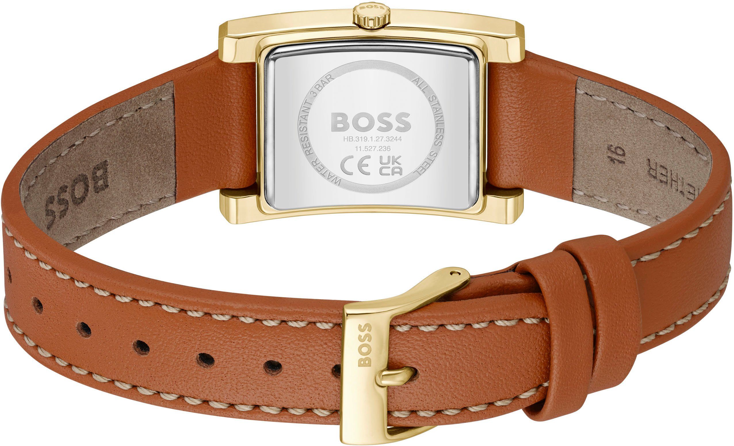 Boss Kwartshorloge Lucy Horloge, dameshorloge, stalen band, analoog