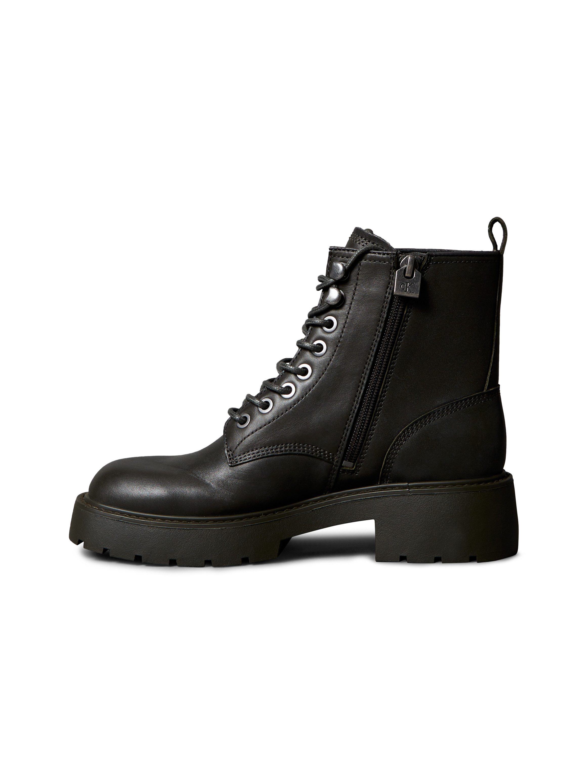 Calvin Klein Veterschoenen CHUNKY LACE UP ZIP BOOT Veterenkellaars, plateaubots, Festival, met aantreklus