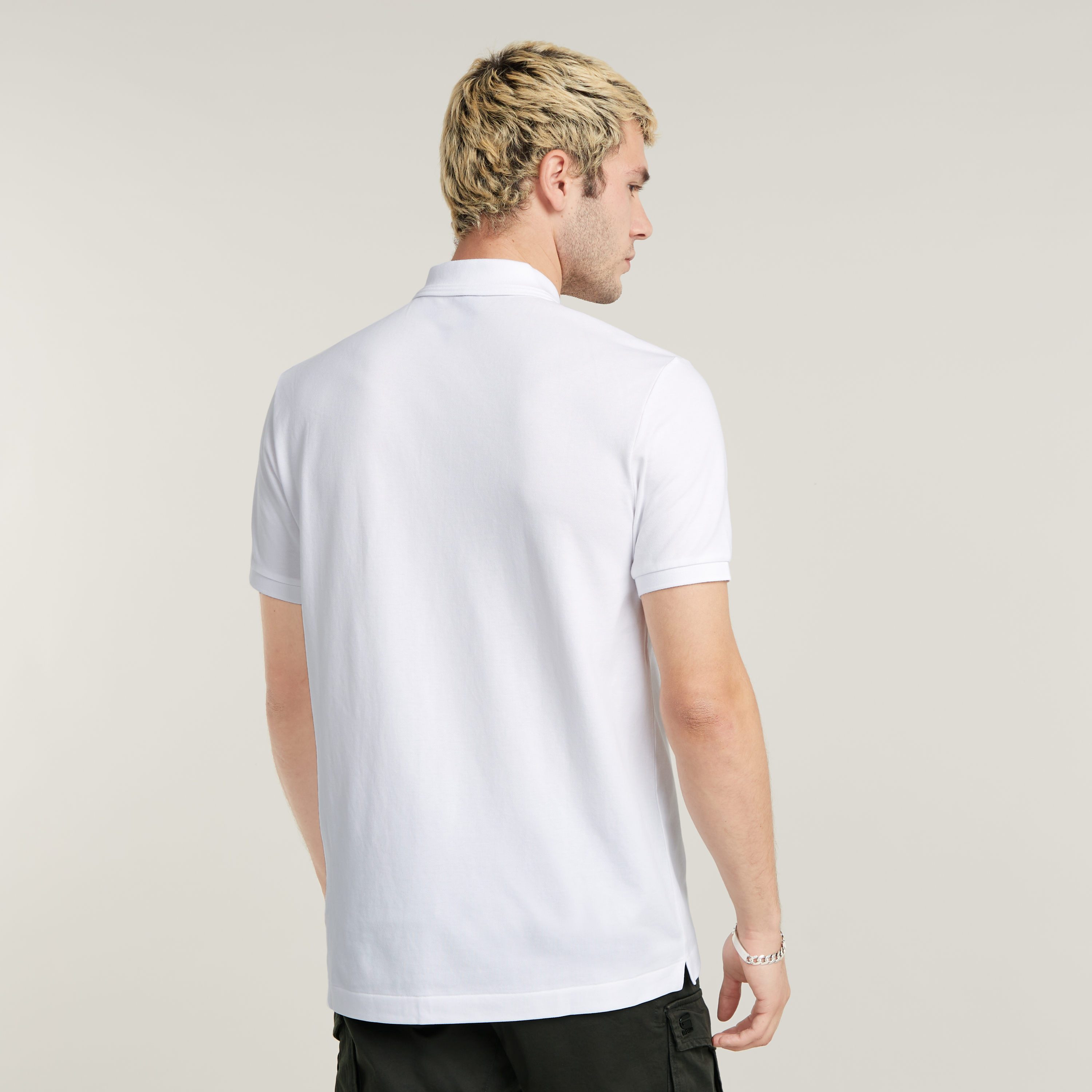 G-Star RAW Poloshirt Dunda slim fit Logo-embossing op de borst