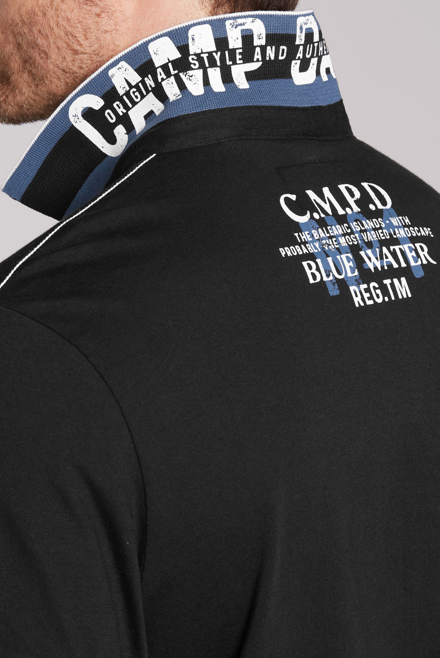 CAMP DAVID Poloshirt met logo-artworks