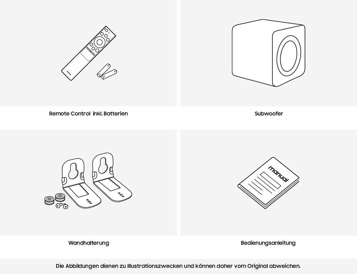 Samsung Soundbar HW-QS710GF Q-soundbar 3.1.2-kanaals geluidsysteem, spacefit sound pro, flexibele positionering