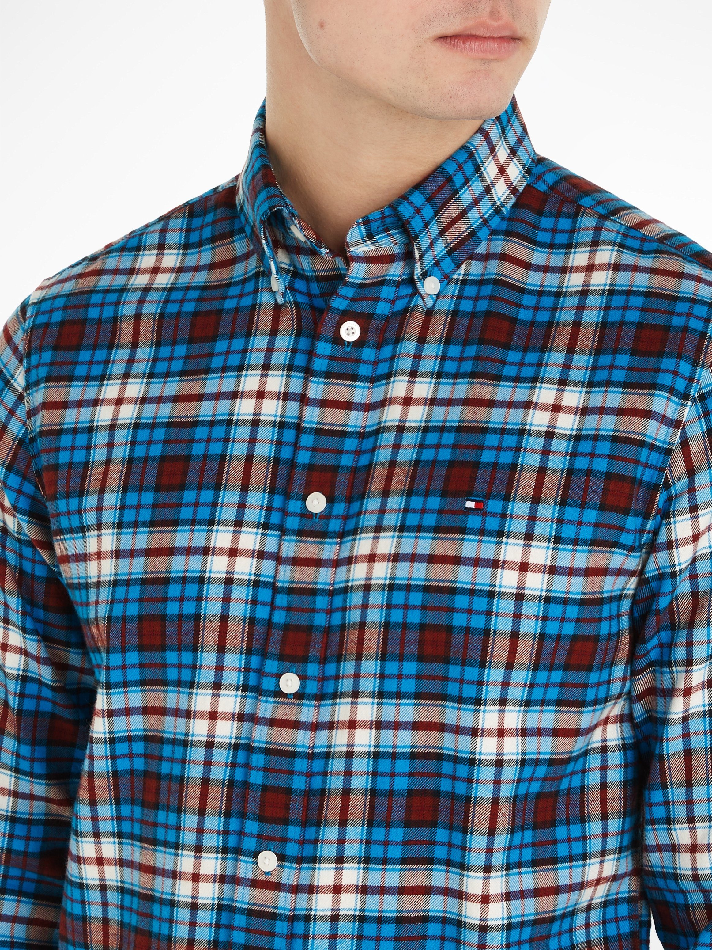 Tommy Hilfiger Geruit overhemd BRUSHED TOMMY TARTAN SMALL SHIRT