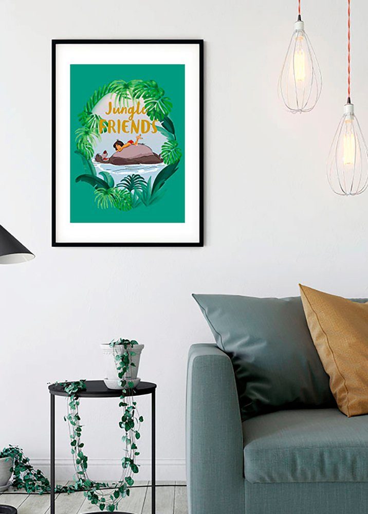 Komar Wanddecoratie Jungle Book Friends Wanddecoratie voor de kinderkamer - zonder lijst (1 stuk)