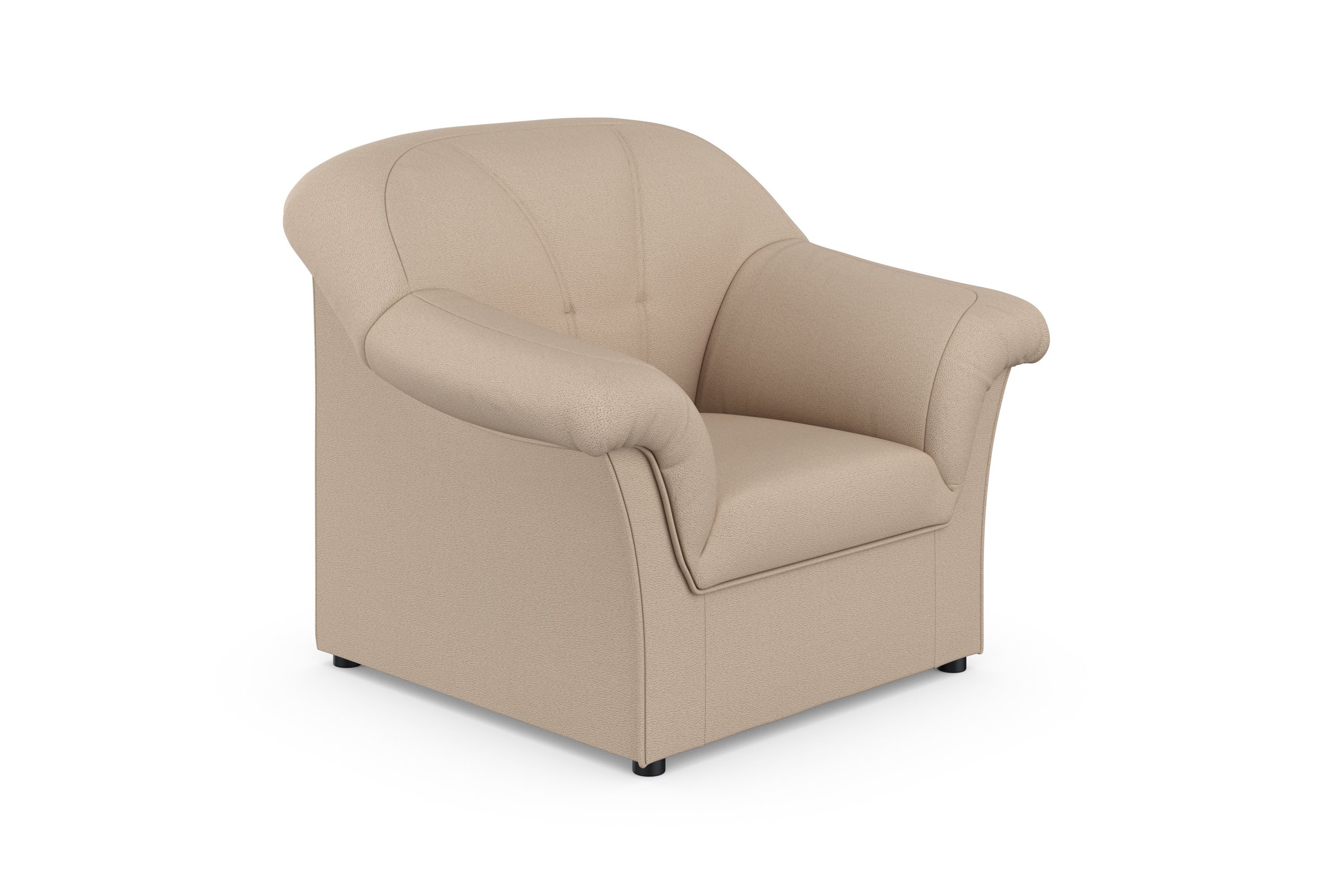 DOMO collection Fauteuil Pegnitz tijdloos, elegante armleuningen, comfortabel