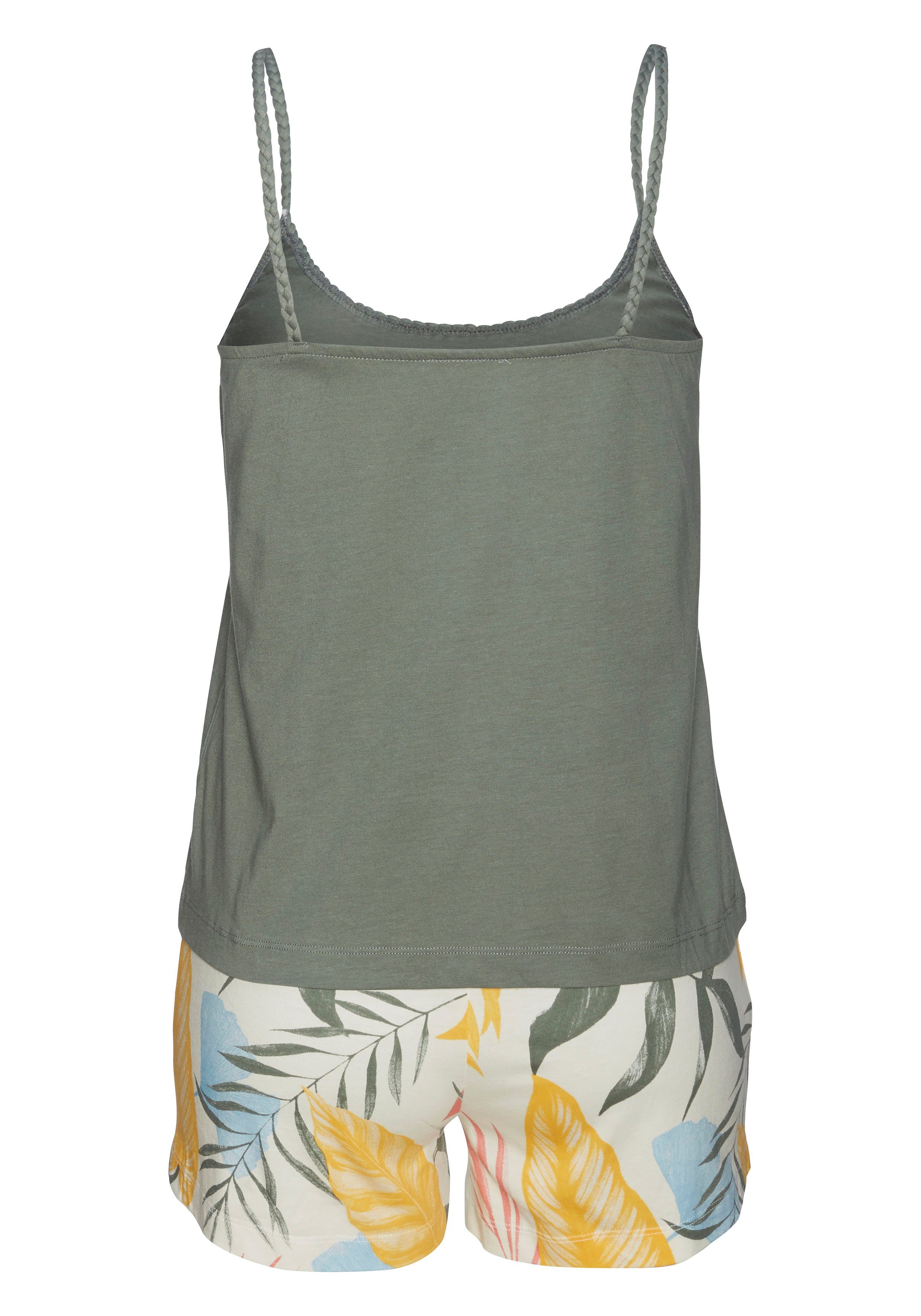 Vivance Dreams Shortama met bloemenprint (2-delig, 1 stuk)