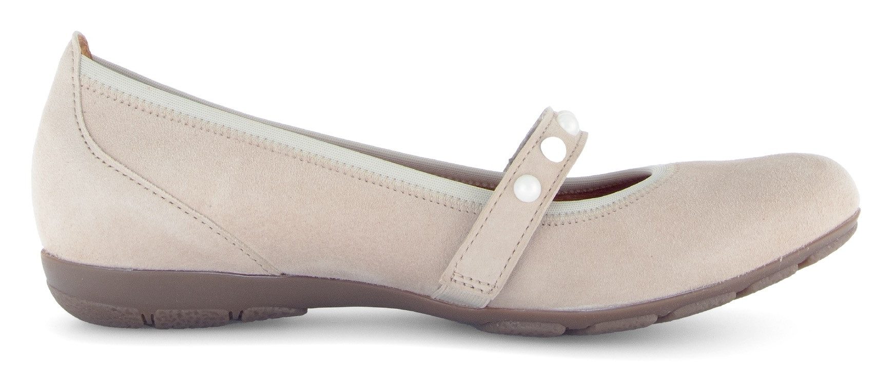 Gabor Ballerina's met riempje , businessschoen, kettschoen met hovercraft-luchtkamer-loopzool