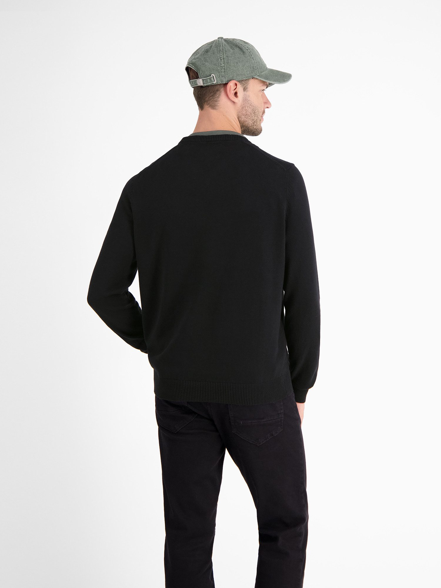 Lerros Gebreide trui LERROS crewneck gebreide pullover