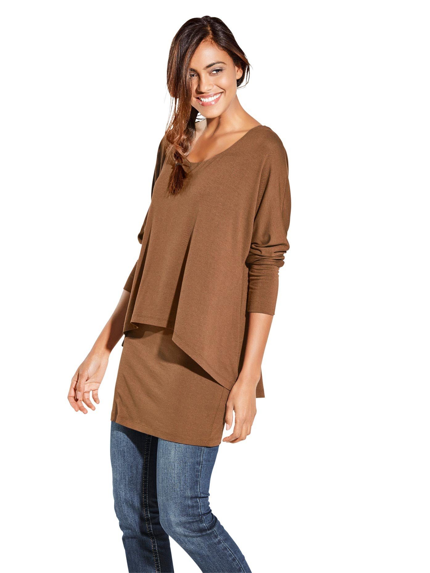 LINEA TESINI by Heine Shirt met ronde hals (1-delig)