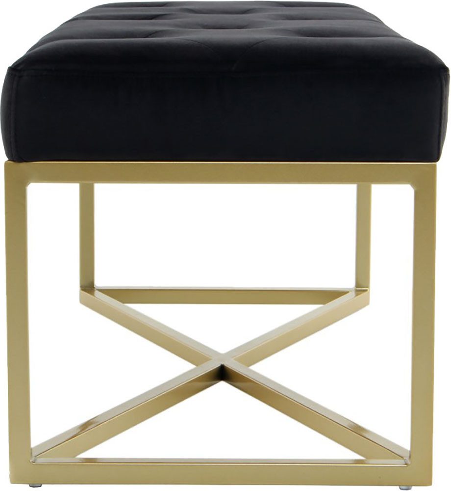 Kayoom Zitbank Diaz 125, Elegante uitstraling door goudkleurig frame, biedt meerdere zitplaatsen (1 stuk)