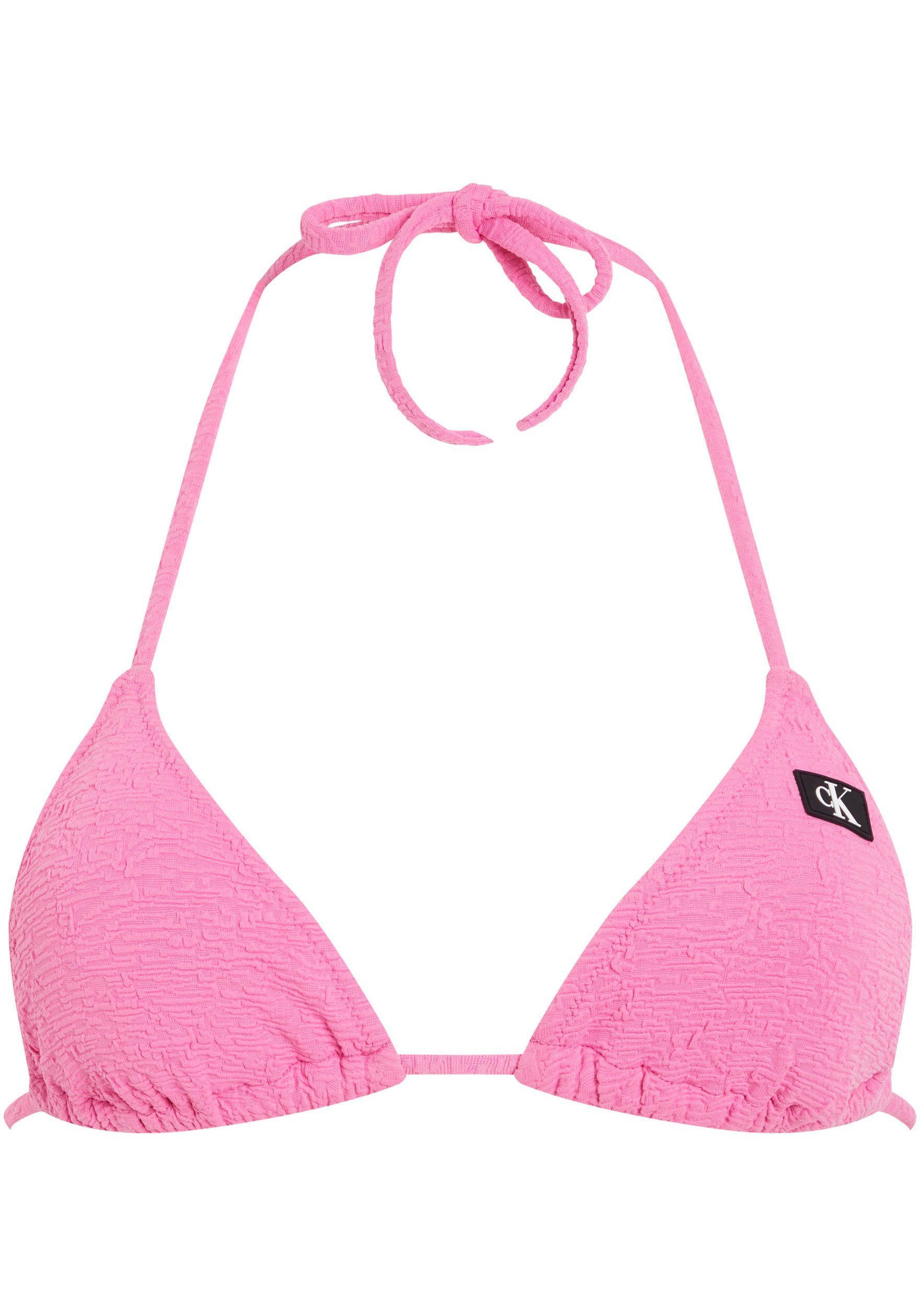 Calvin Klein Swimwear Triangel-bikinitop TRIANGLE-RP met structuur