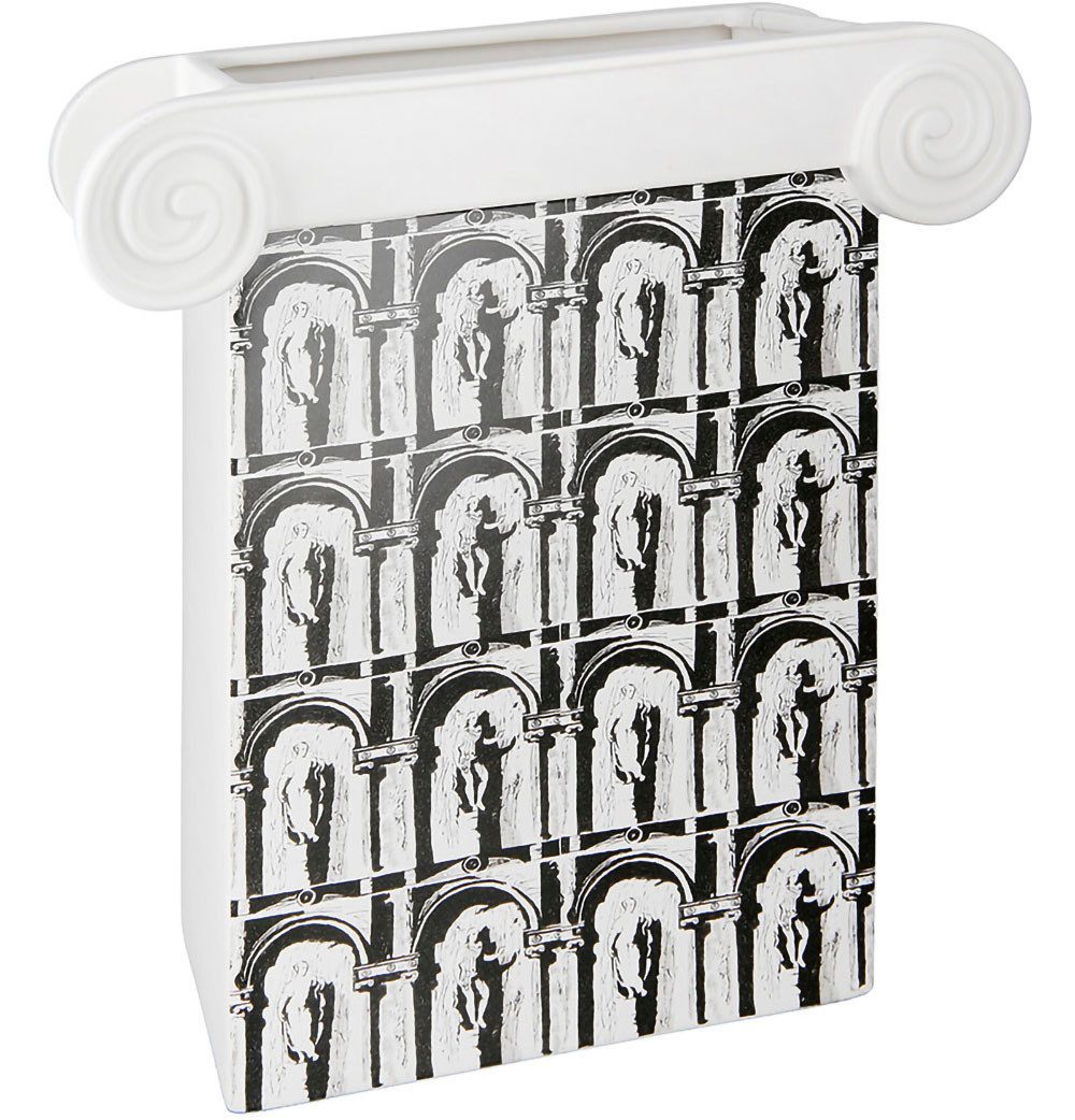 GILDE Tafelvaas Vaas Ionic, van keramiek, hoogte ca. 32,5 cm (1 stuk) vazen & bloempotten wit