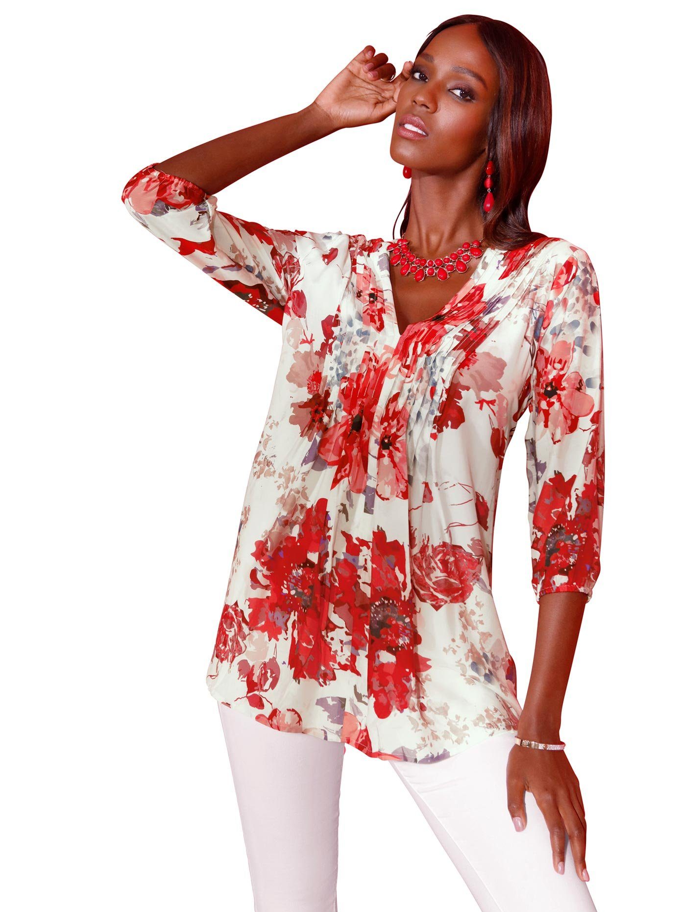 Creation L Zijden blouse