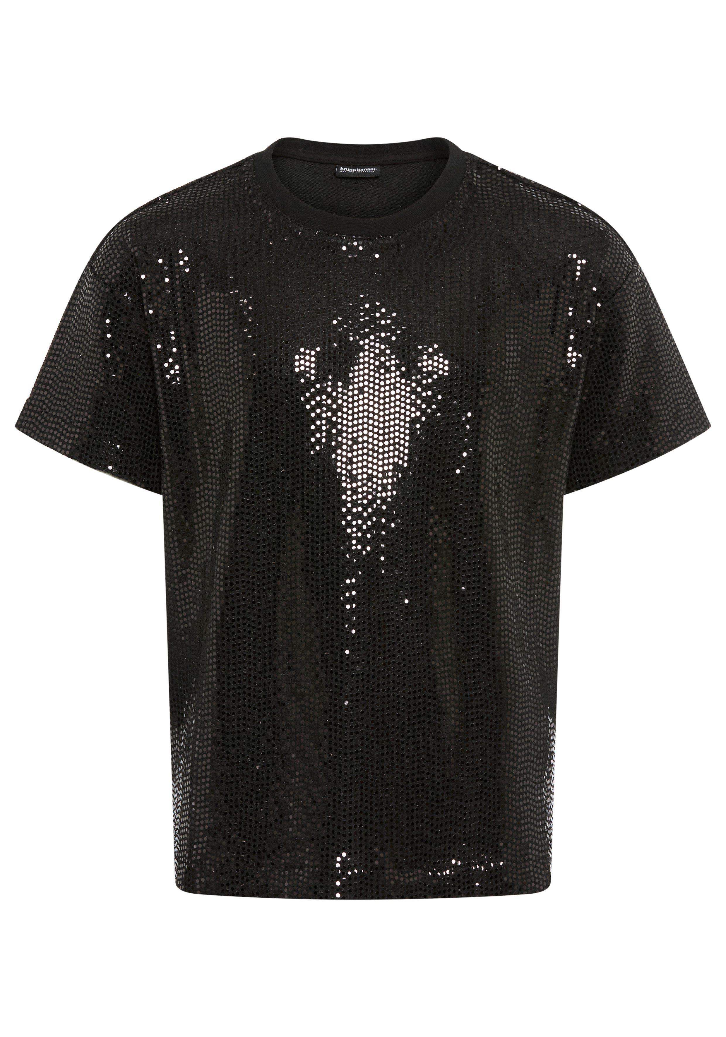 Bruno Banani T-shirt Oversized, glittershirt, paillettenlook NIEUW: BRUNO BANANI voor TIENERS! Shirt van glinsterend materiaal