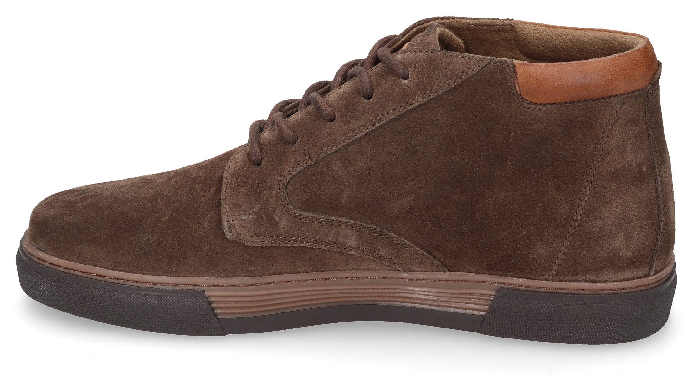 camel active Sneakers freizeitschoen, veterschoenen, high top sneaker met doorlopende zool