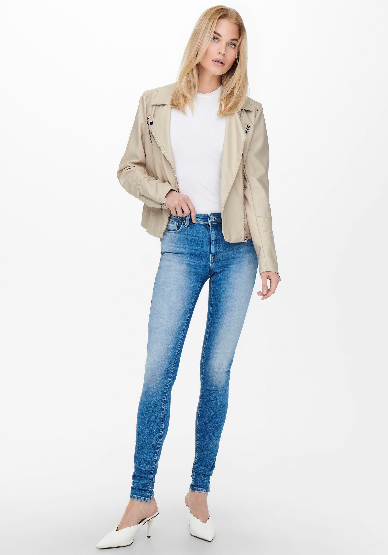 Only Imitatieleren jack ONLGEMMA FAUX LEATHER BIKER OTW NOOS