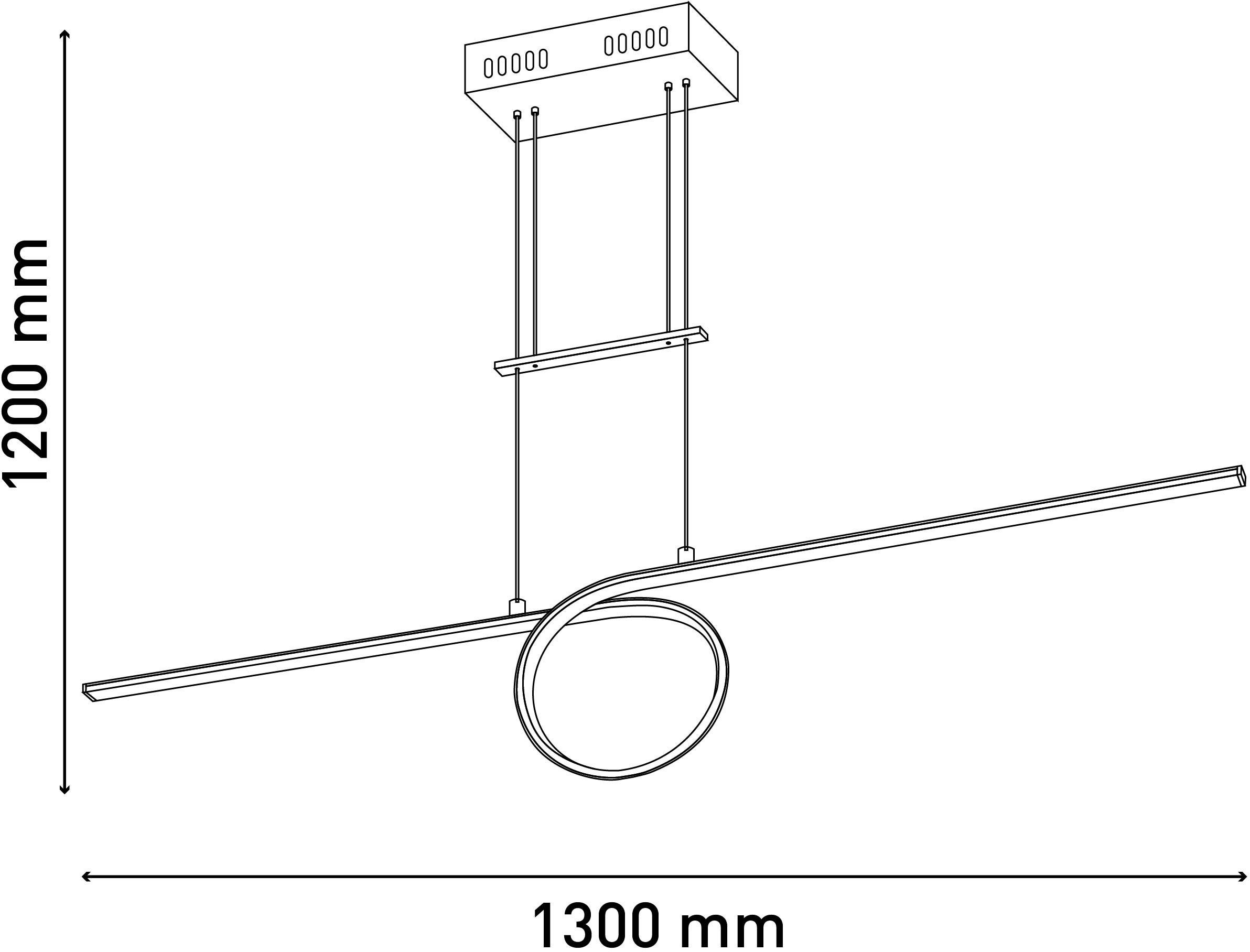 näve Led-hanglamp Tegengewicht hanglamp "Loop Line" (1 stuk)