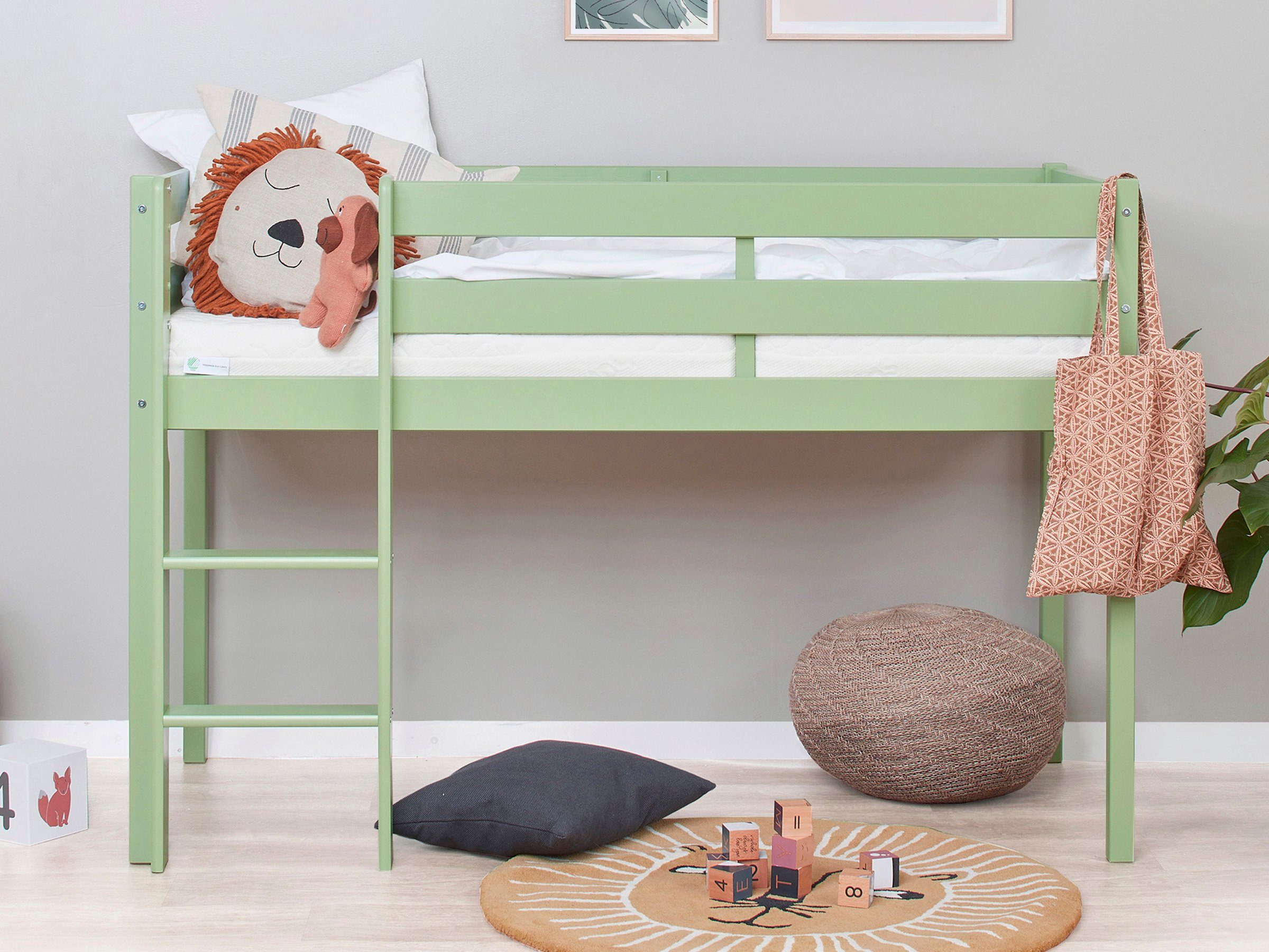 Hoppekids Speelbed ECO COMFORT, hoogslaper, deelbaar in 2 eenpersoonsbedden