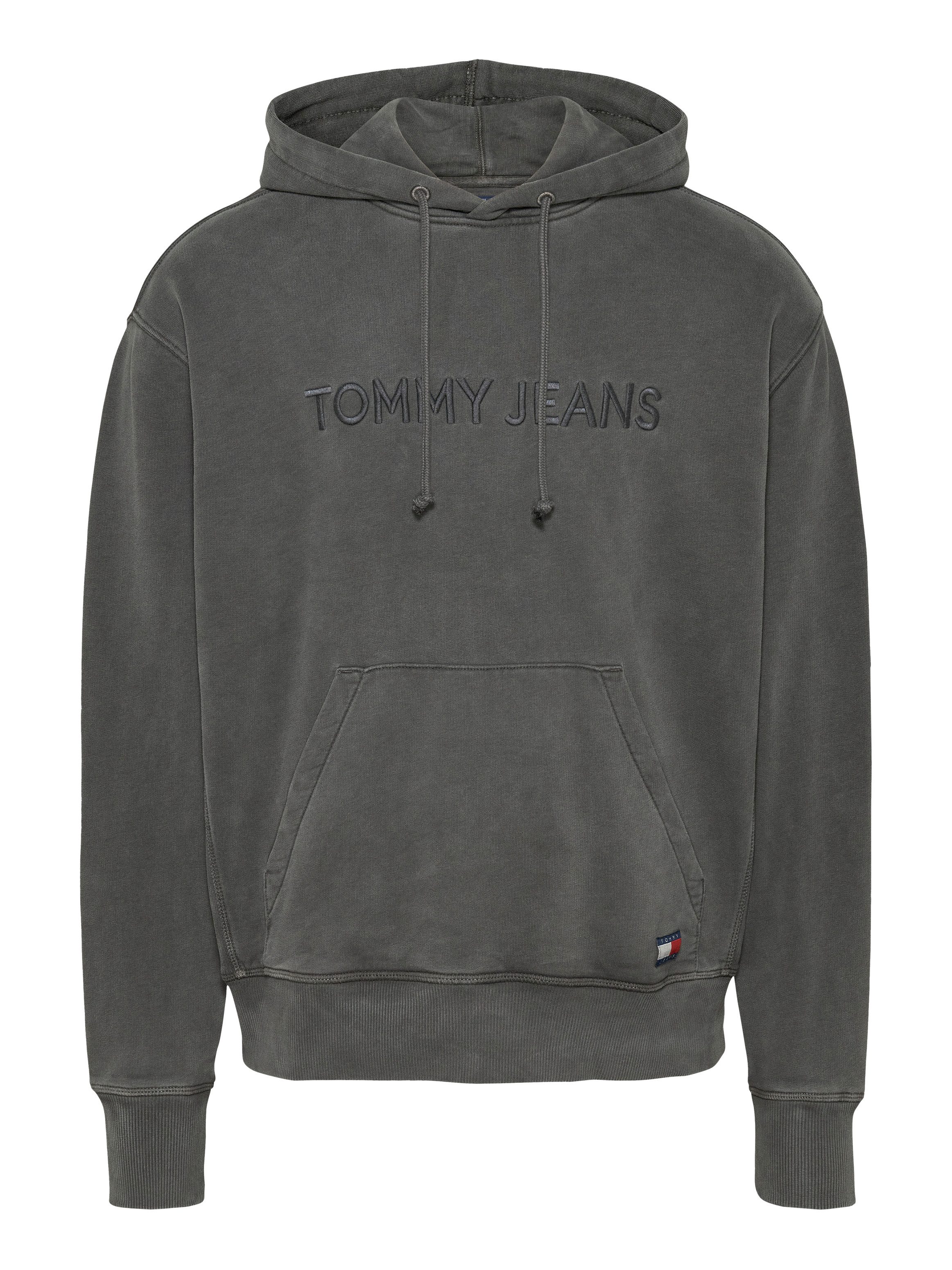 TOMMY JEANS Hoodie TJM RLX TJ LABEL HOODIE met groot logoborduursel