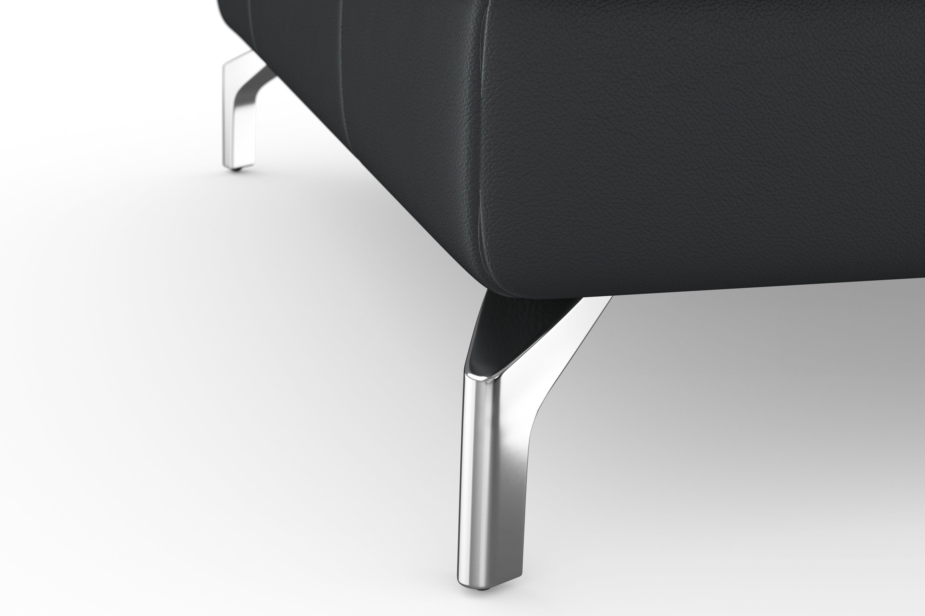 sit&more Zithoek Bendigo U-vorm inclusief zitdiepteverstelling, bodemvrijheid 12 cm, in 2 pootkleuren