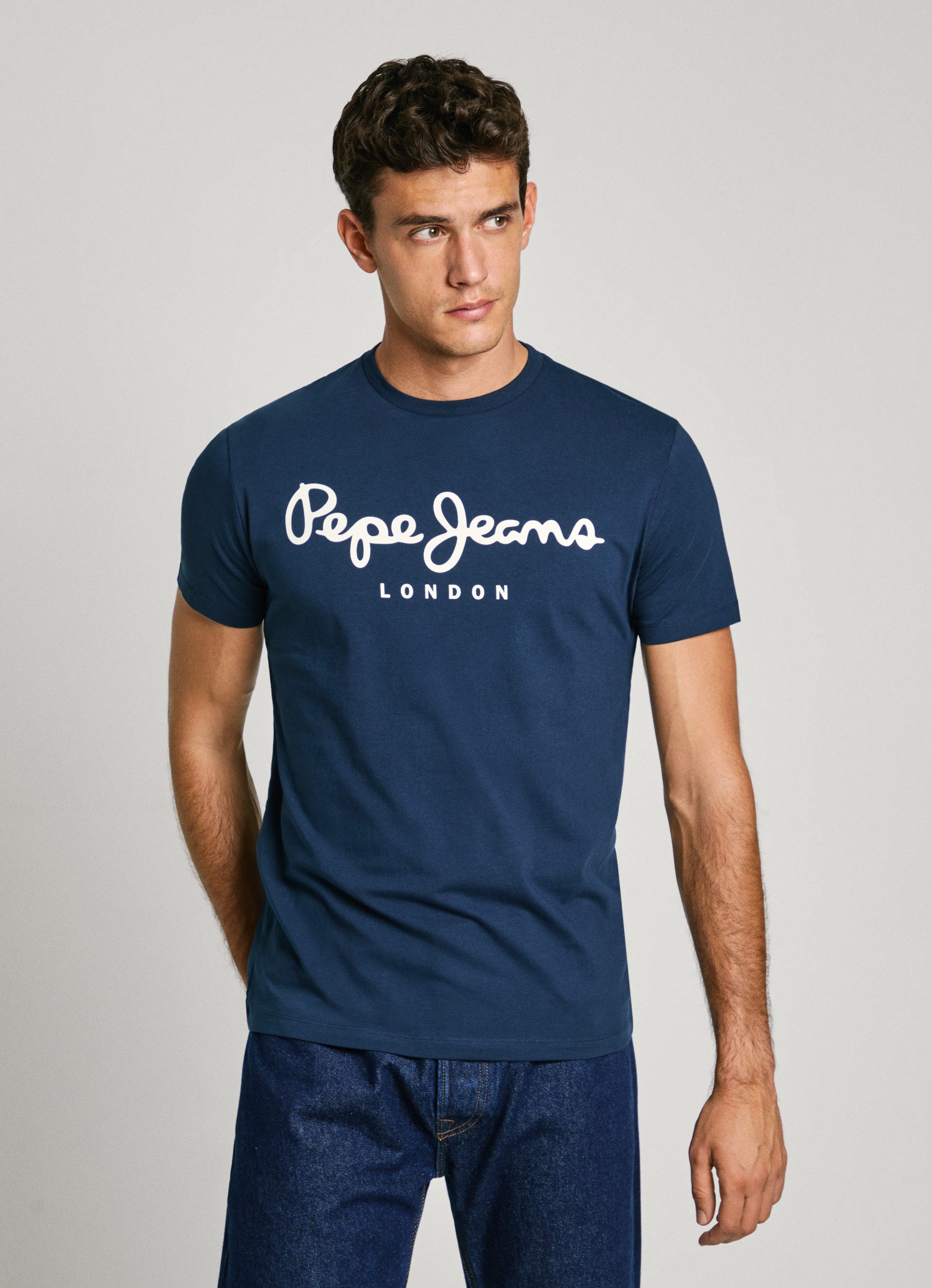 Pepe Jeans T-shirt met merkprint voor