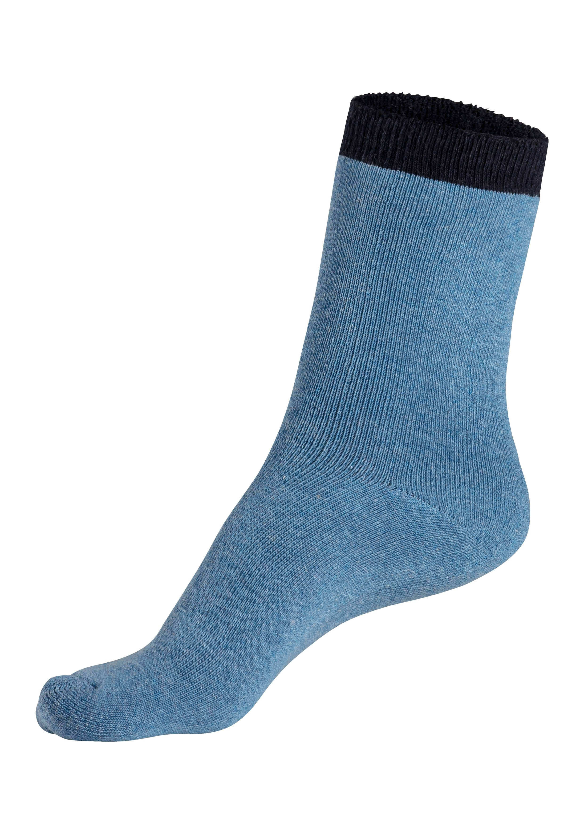 Lavana Wellness-sokken met frottébinnenkant (set 4 paar)