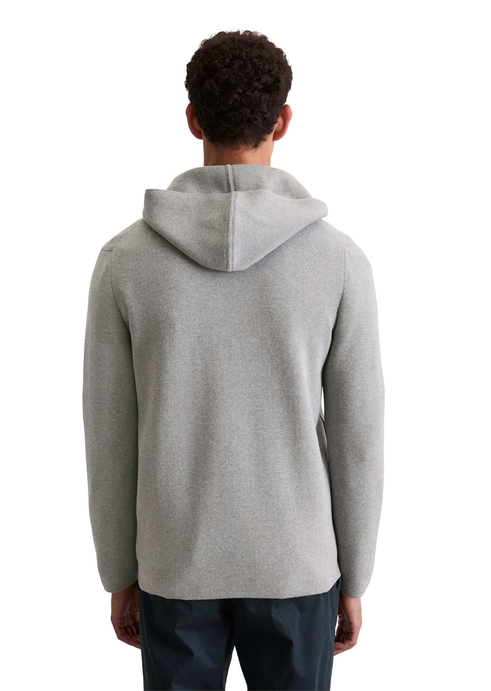 Marc O'Polo Capuchonvest met tweewegrits